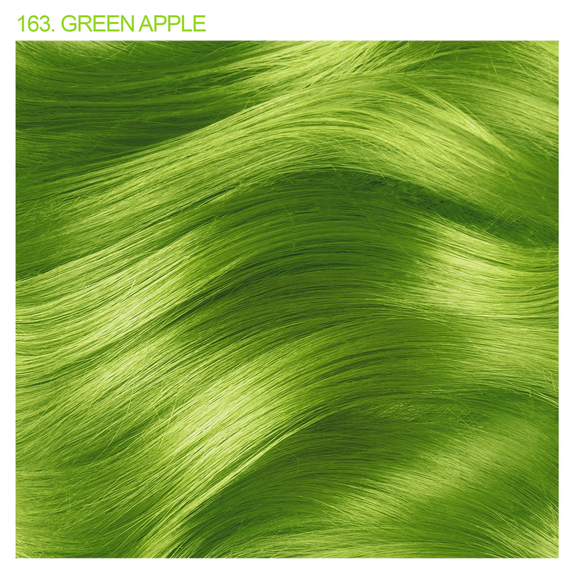 Adore Semi Permanent Hair Color - Vegan Hair Dye - 4 Fl Oz - 163 Green Apple - Cruelty-Free