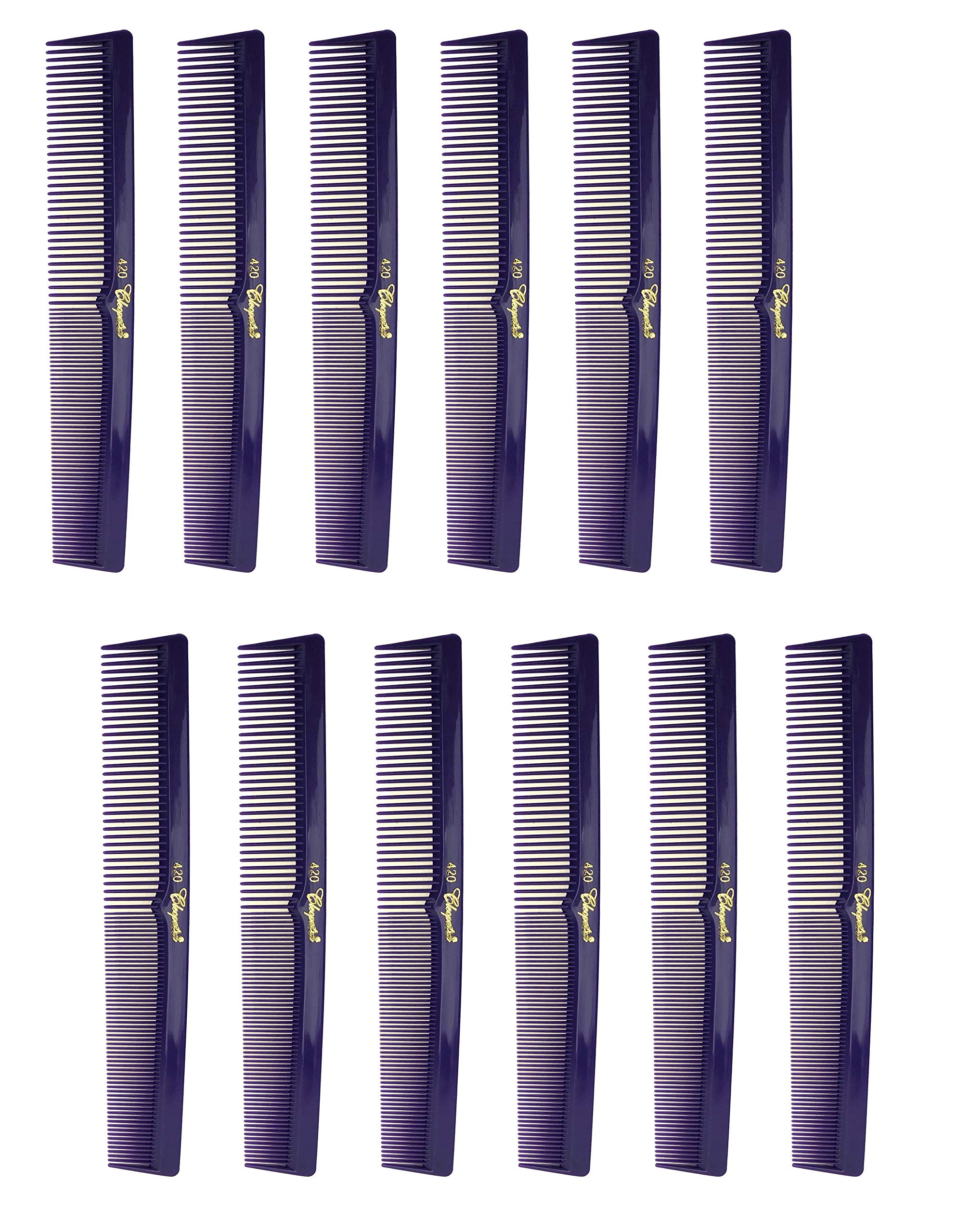 7 Inch Hair Cutting Combs. Barbers & Hairstylist Combs. Purple 1 Dz.