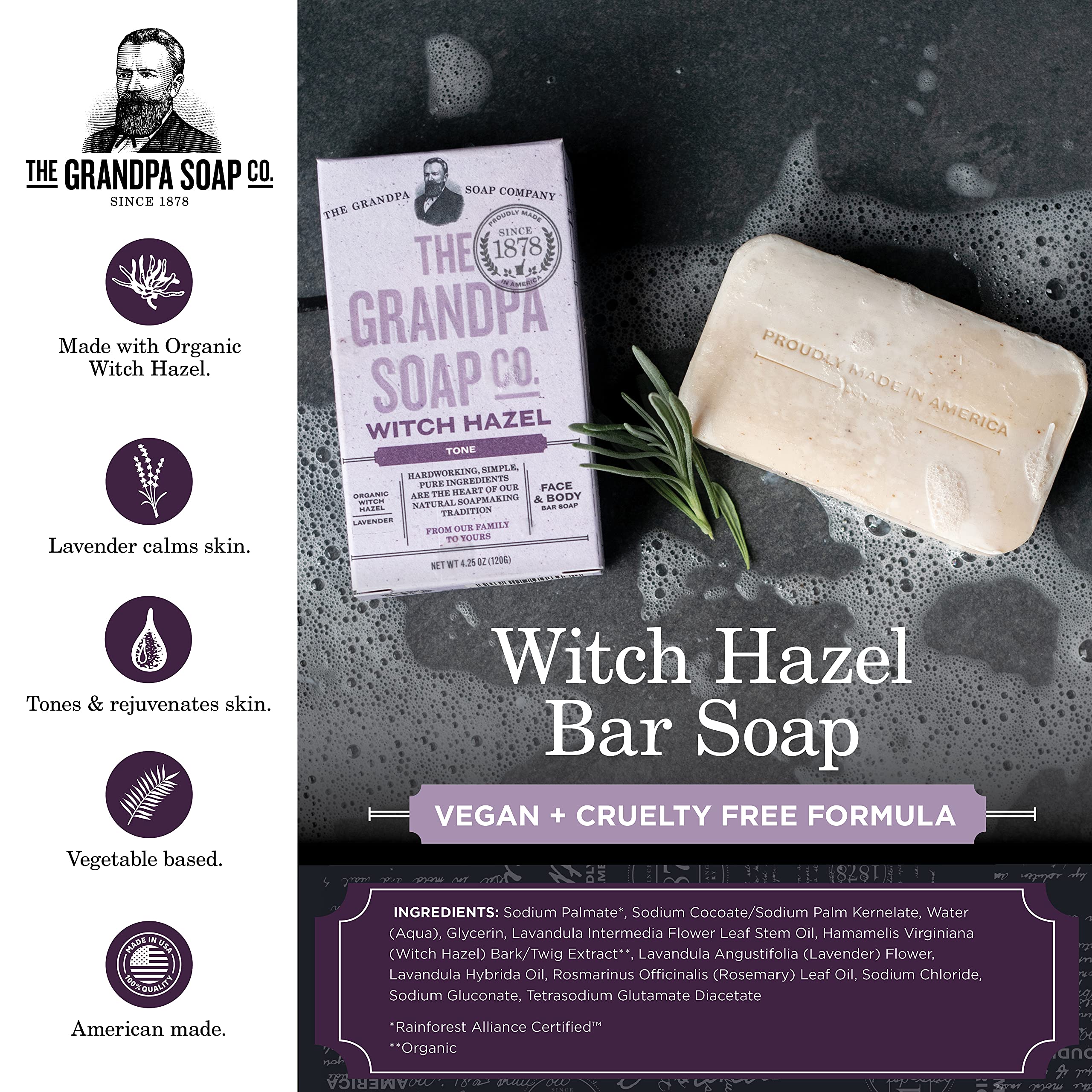 Soap Bar Witch Hazel