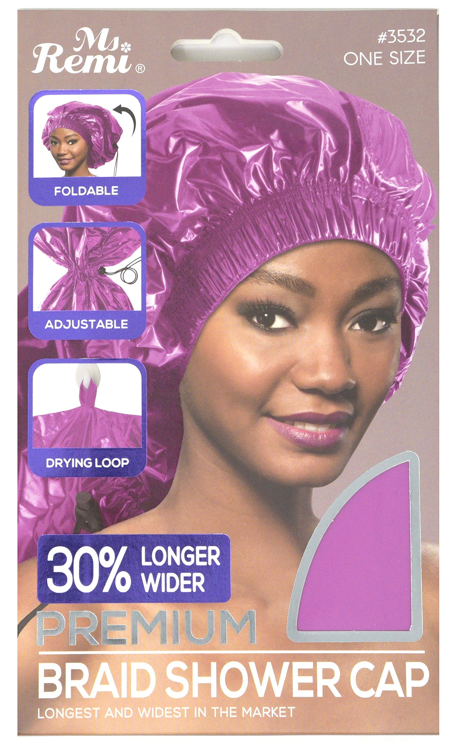 Ms. Remi Max Jumbo Braid Shower Cap Pink
