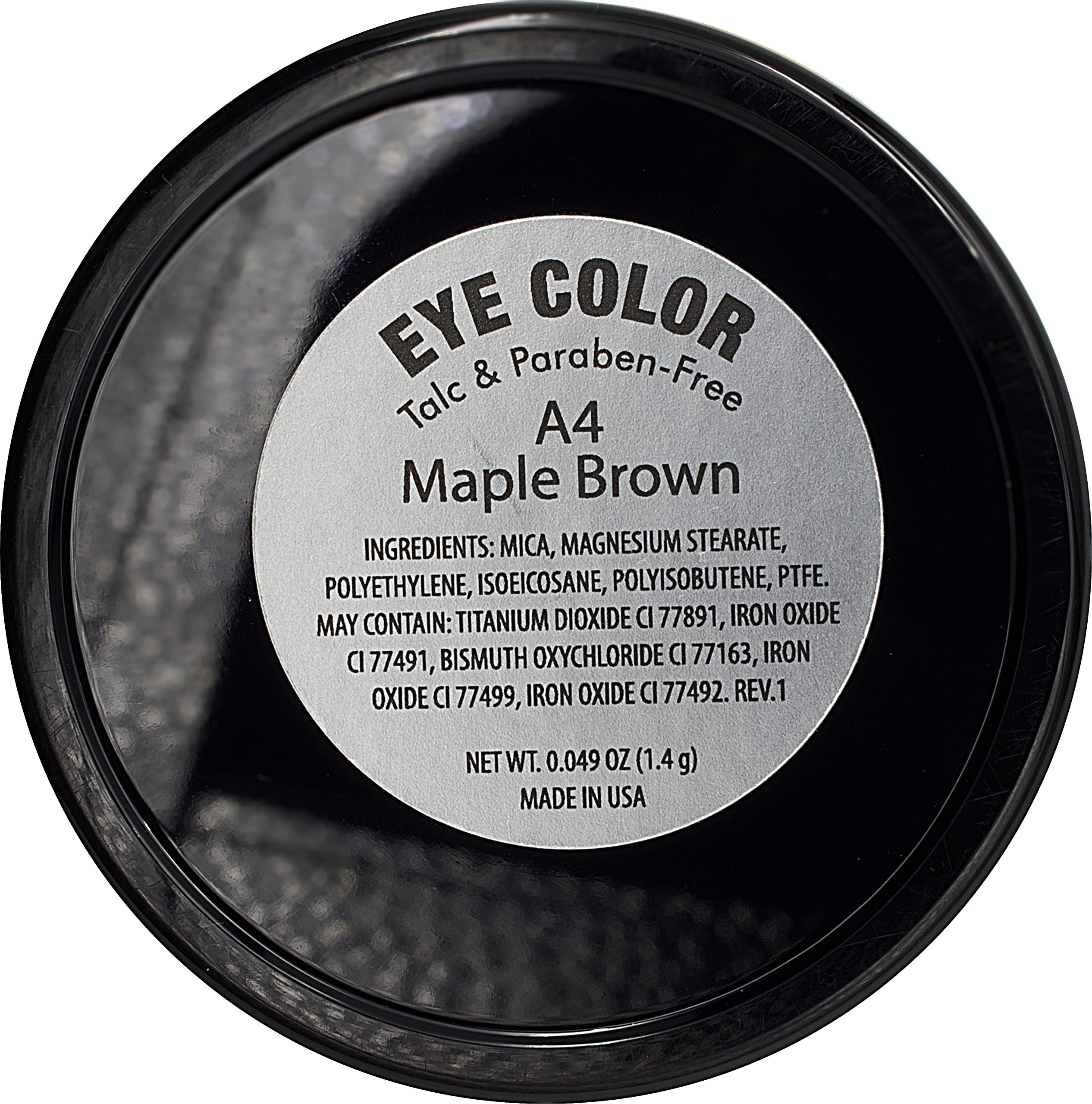 Pure Ziva Maple Brown Beige Tan Dark Peach Matte Opaque Pressed Powder Single Vegan Eyeshadow; Talc, Paraben & Cruelty Free