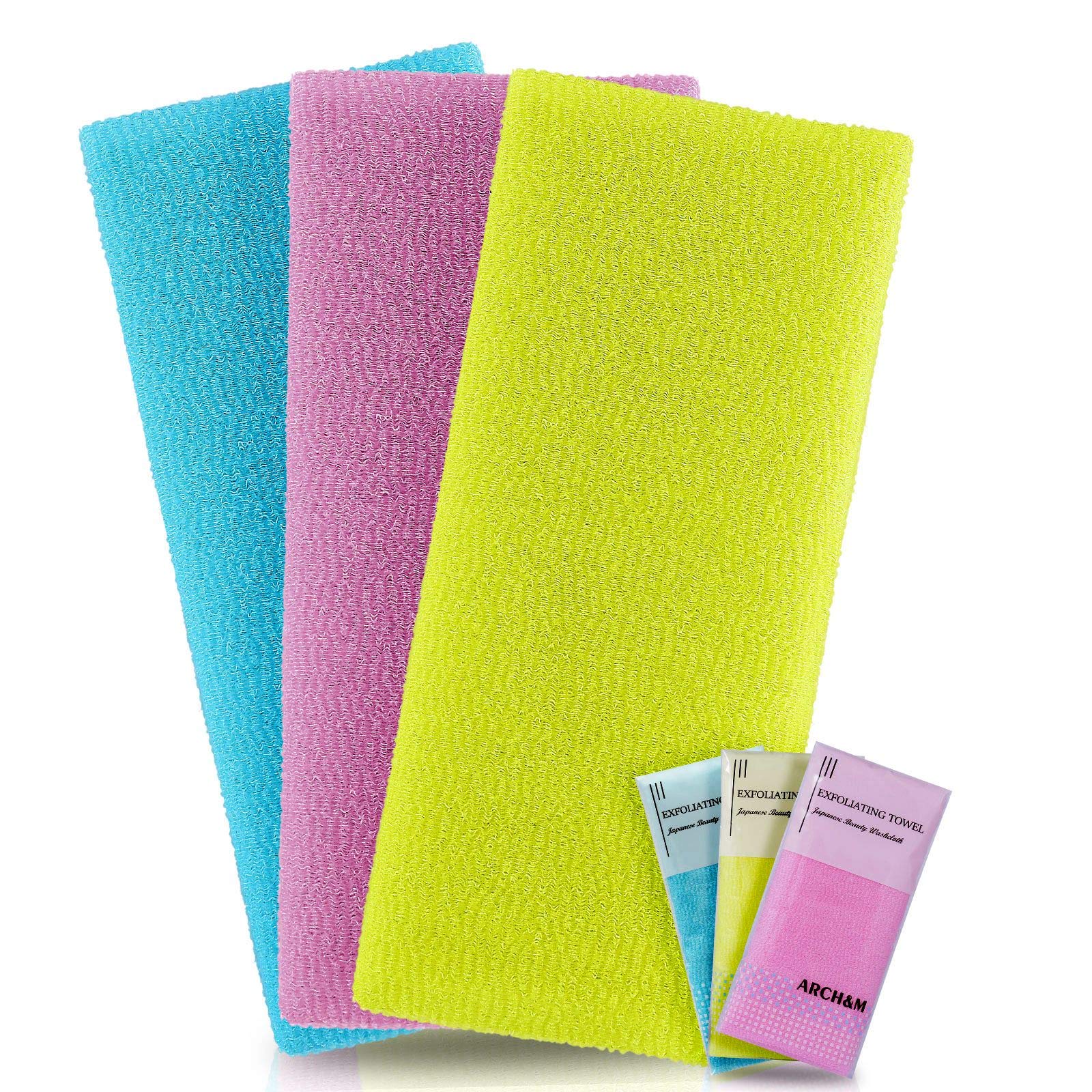 Exfoliating Washcloth Japanese Washcloth Nylon Bath Wash Cloth Korean Exfoliating Cloth Luffah Towel Beauty Washcloth Sponge Loo