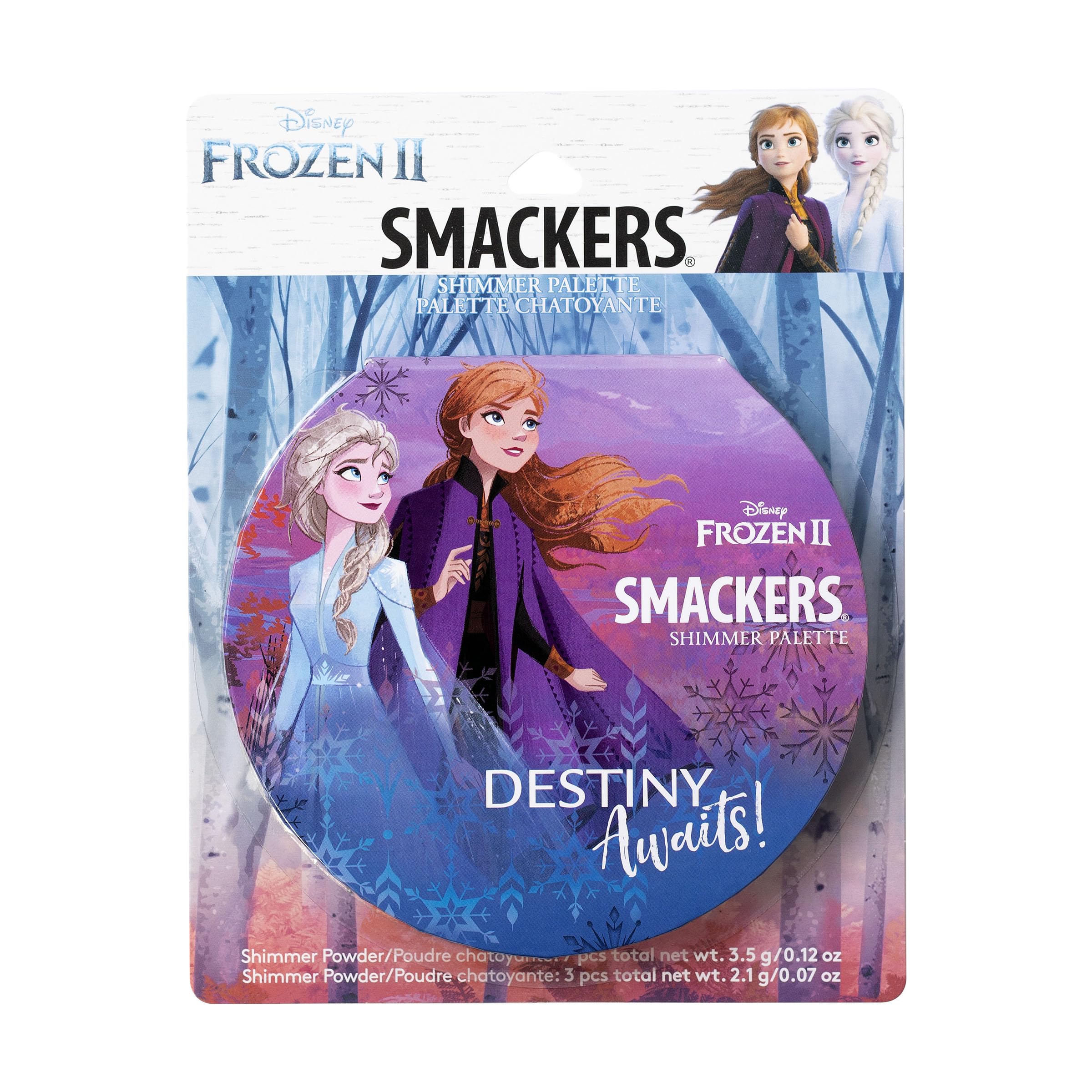 Lip Smacker Disney Frozen 2 Glitter Eyeshadow & Blush Makeup Palette, Melt For You Shimmer | Christmas Make Up Collection | Holi