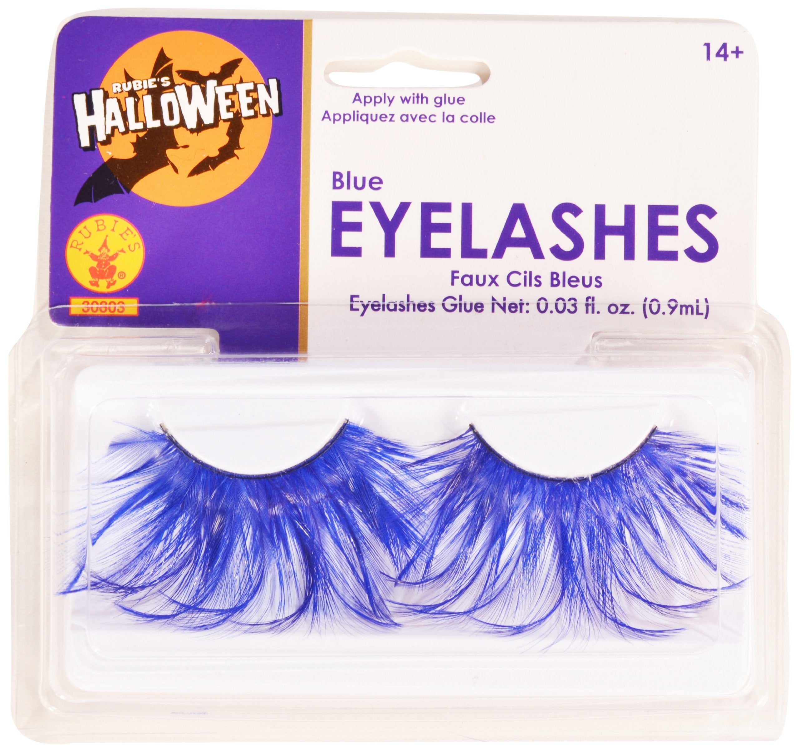 Rubies Blue Eyelashes And Adhesive