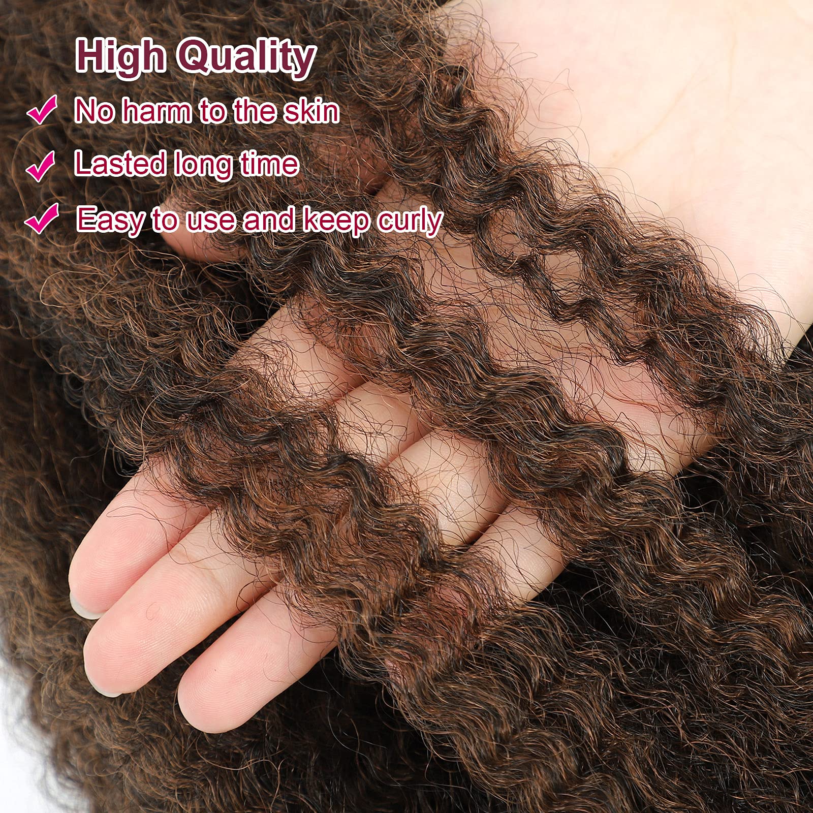 Dansama Marley Hair 18 Inch Braiding Hair, Afro Twist Hair For Soft Locs Crochet Hair 3 Packs Synthetic Hair Extensions (18 Inch