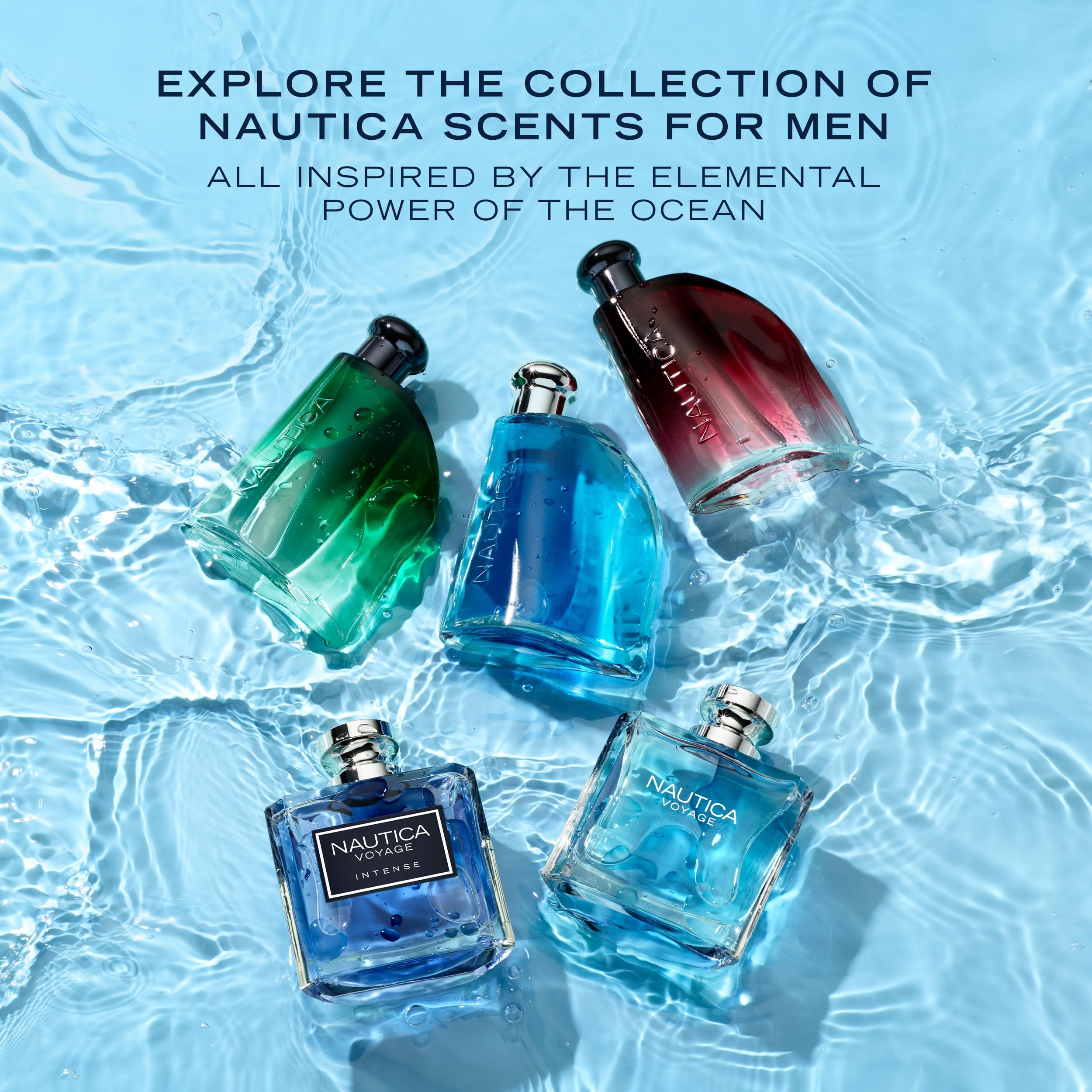 Nautica Voyage Giftset, 1.6 fl oz EDT + 6 oz Deodorizing Body Spray, Notes of Apple, Cedarwood, Mimosa, Men's Fragrance, Long La