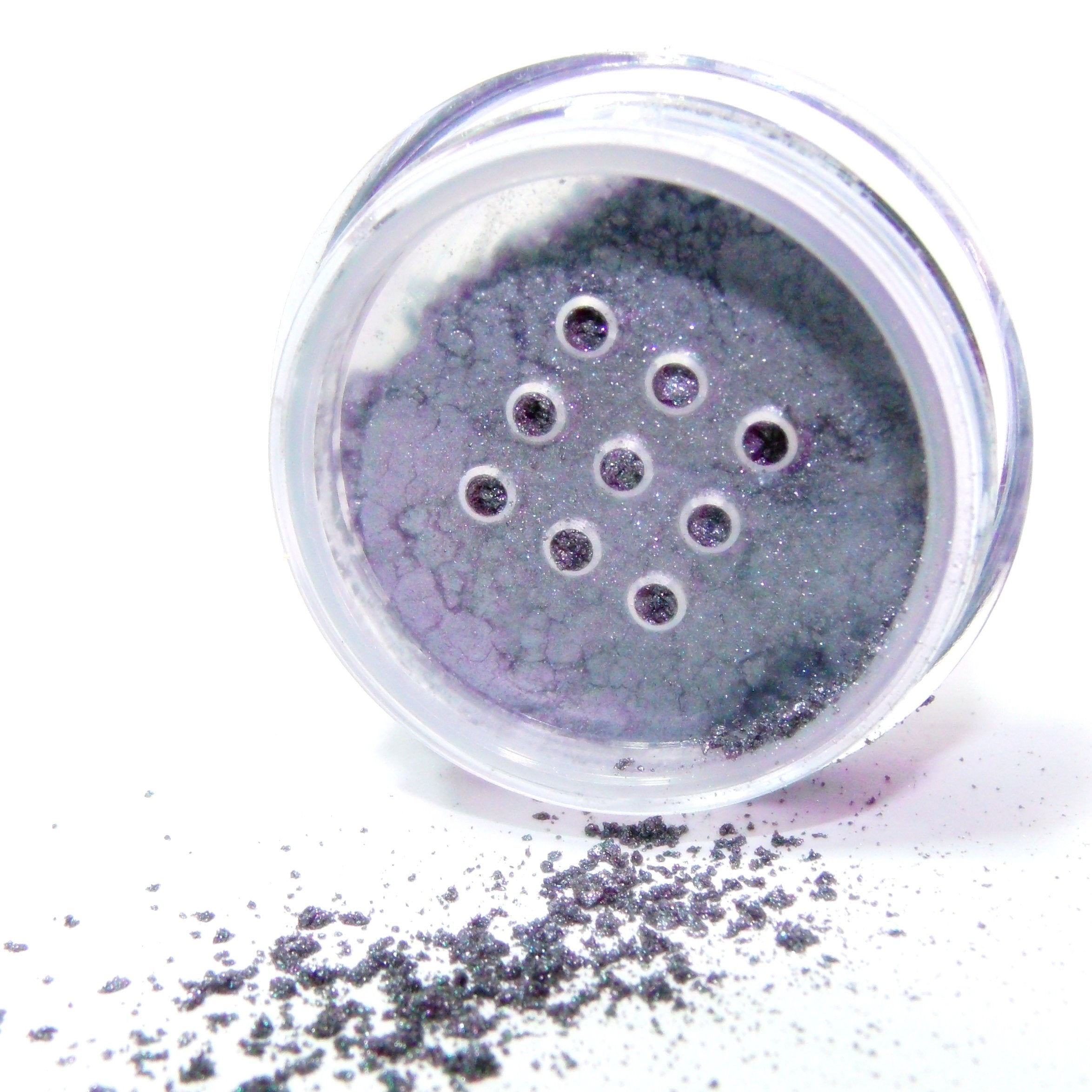Pure Ziva Beautiful Silver Grey Shimmer Metallic Single Loose Powder Eyeshadow; Vegan, Talc & Paraben Free