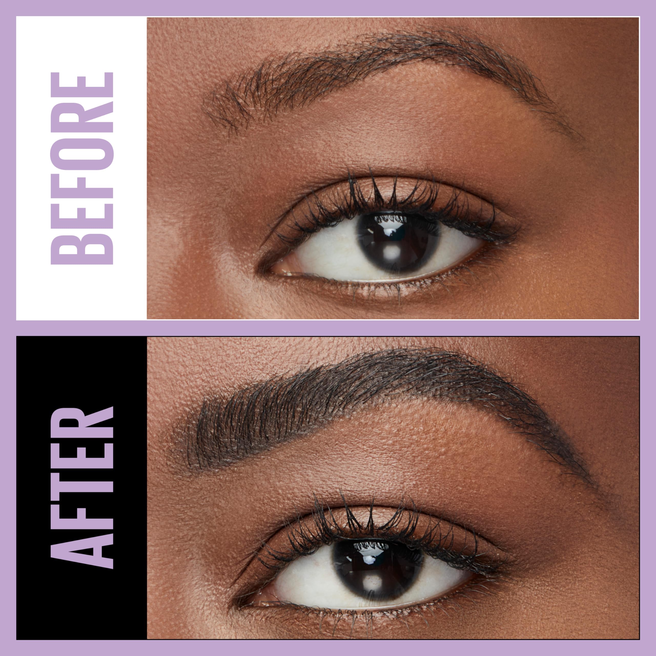 Maybelline Express Brow Ultra Slim Eyebrow Makeup, Brow Pencil with Precision Tip and Spoolie for Defined Eyebrows, Black Brown,