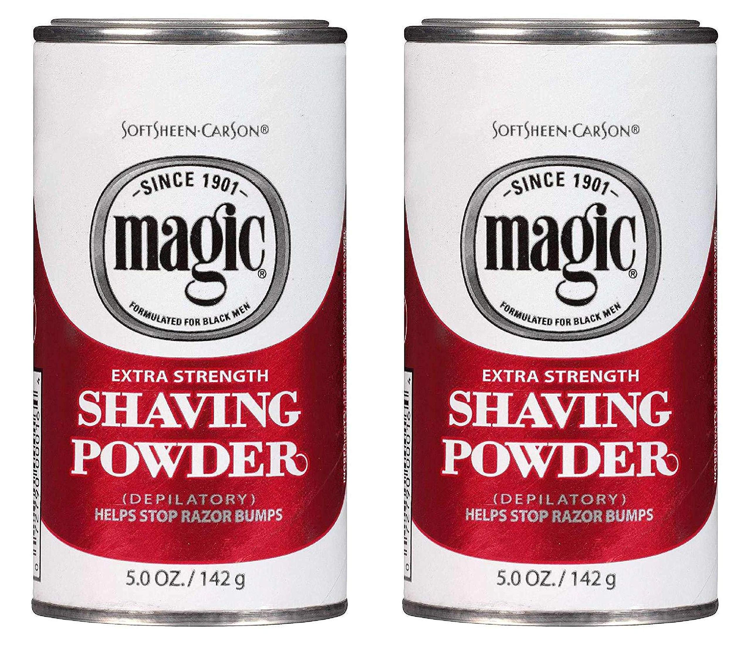 Magic Shaving Powder Red 5 Ounce ExtraStrength (145ml) (2 Pack)