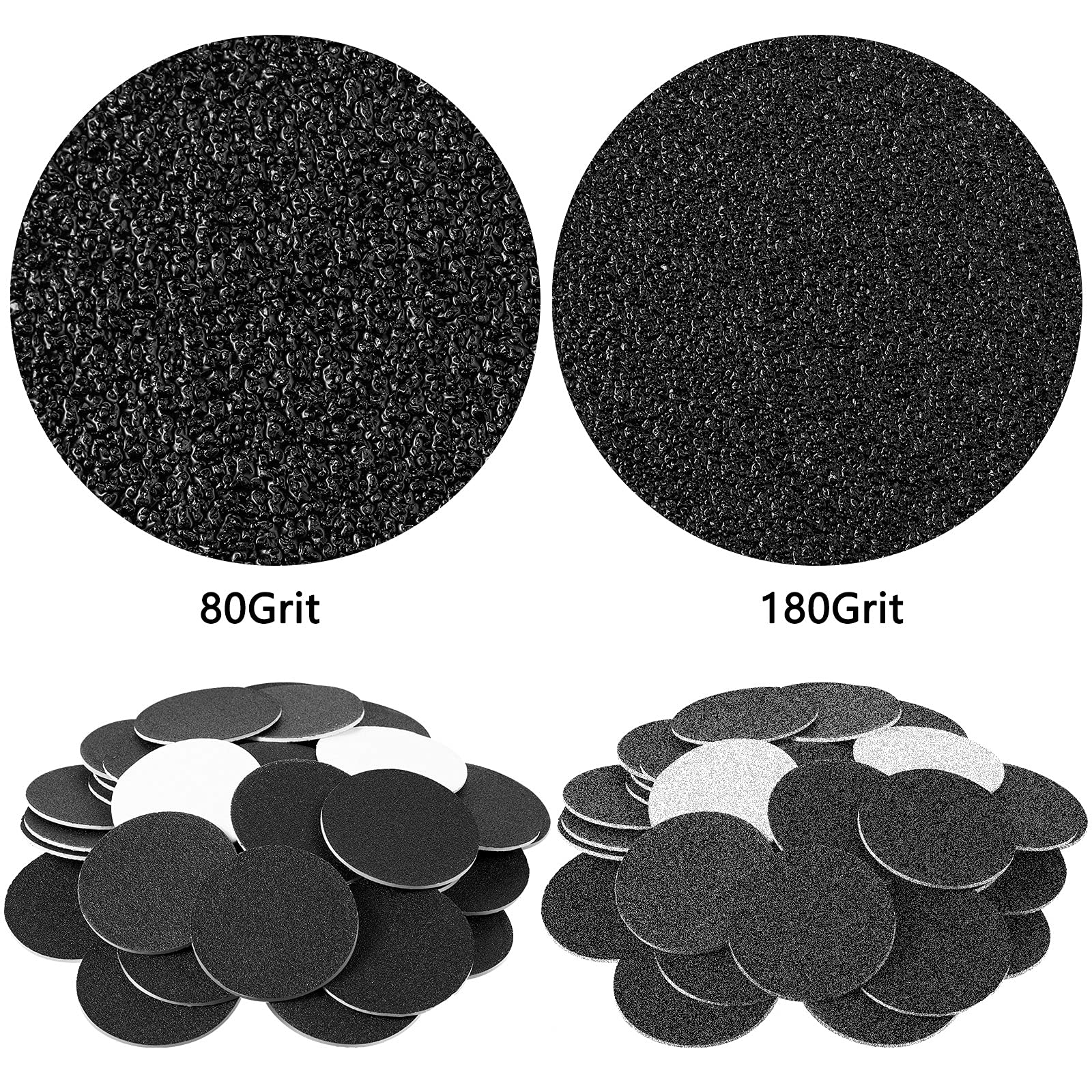 Maitys 200 Pcs Replaceable Sandpaper Discs Tip 2 Toe Refill Disks Replacement Sandpaper Pad Discs Foot File Disc Callus Disks fo