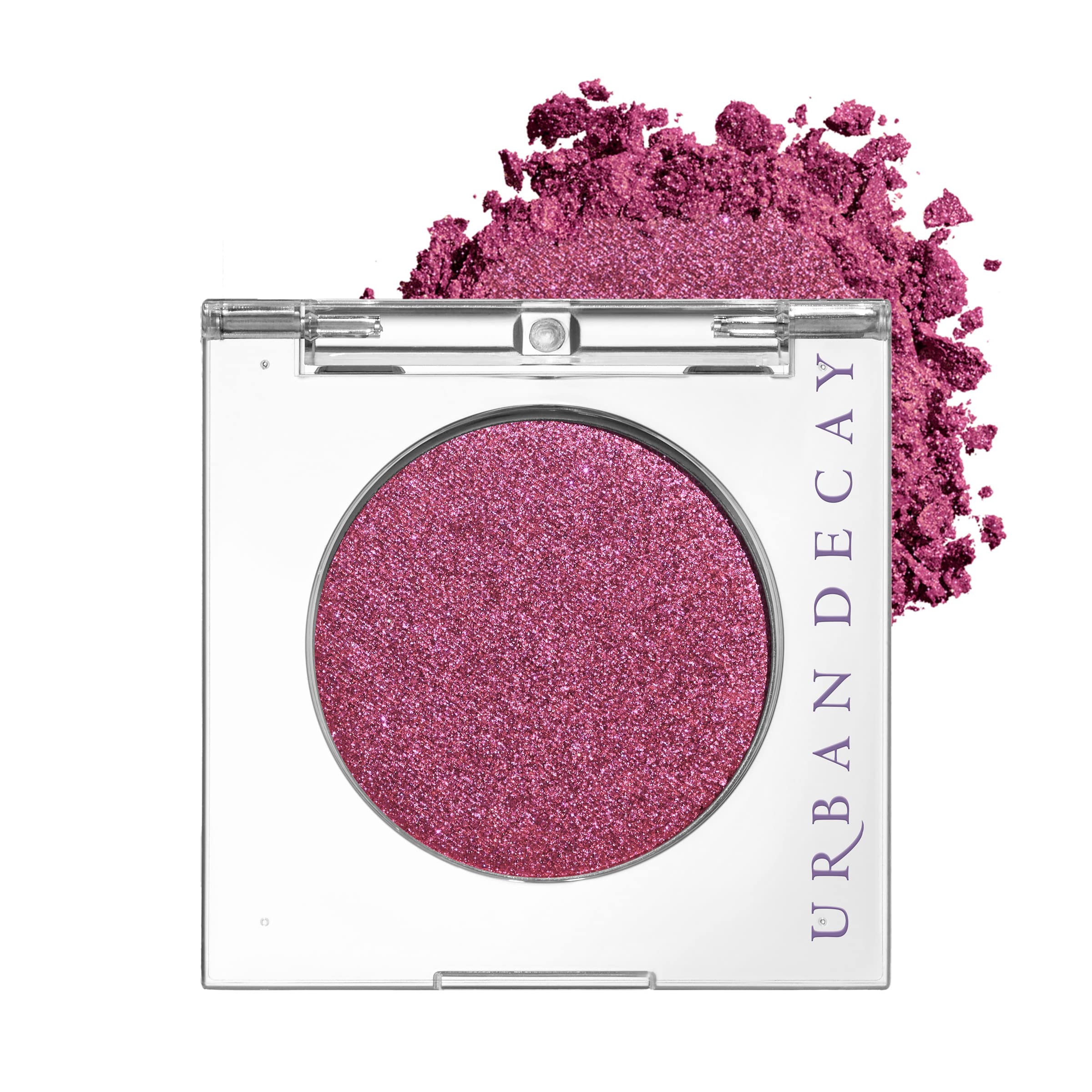 Urban Decay 24/7 Longwear Eyeshadow Single (Floored - Deep Pink Shimmer), High-Pigment Eye Shadow Compact, Smooth & Blendable Co
