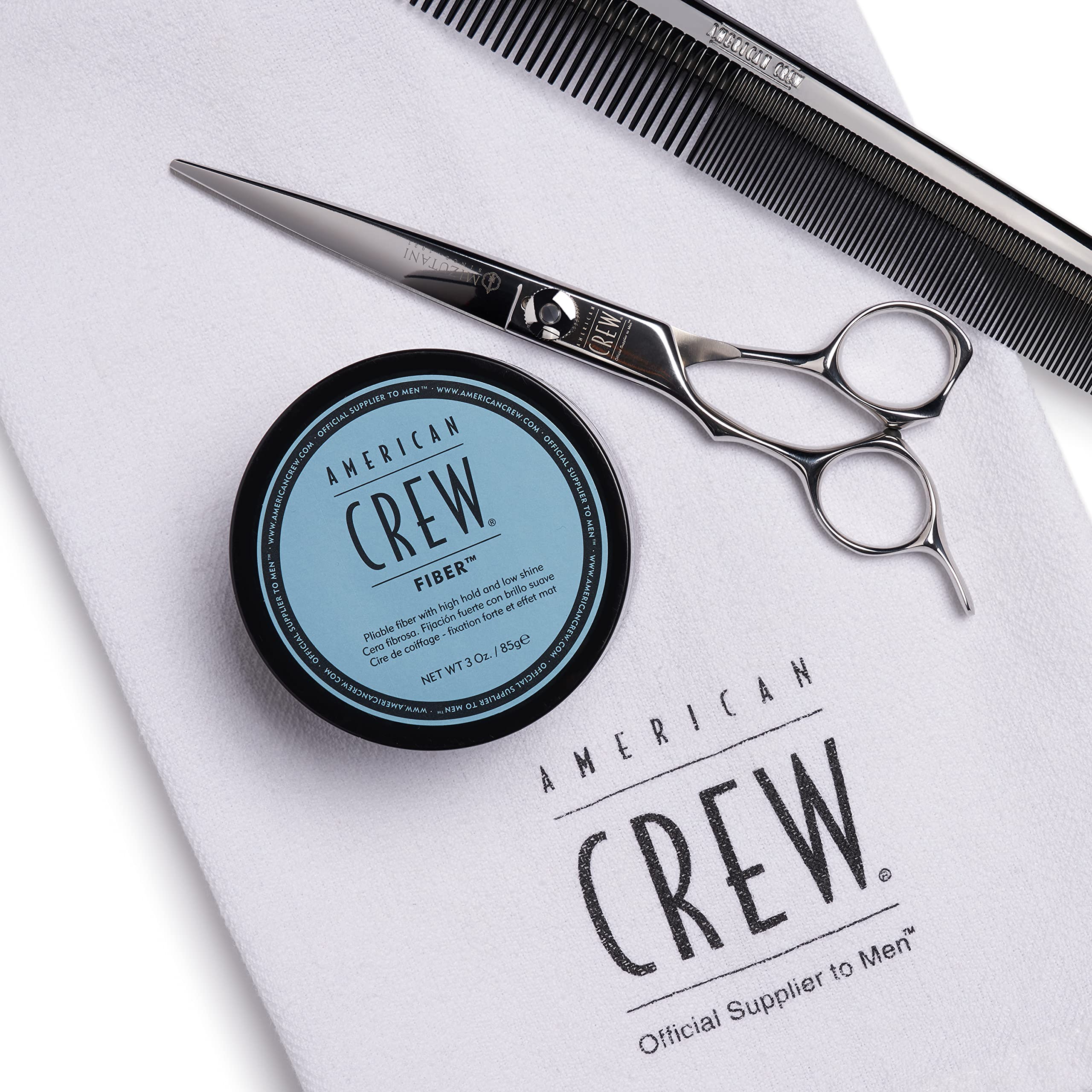 Men'S Hair Fiber By American Crew, Like Hair Gel With High Hold With Low Shine, 3 Oz (Pack Of 2)
