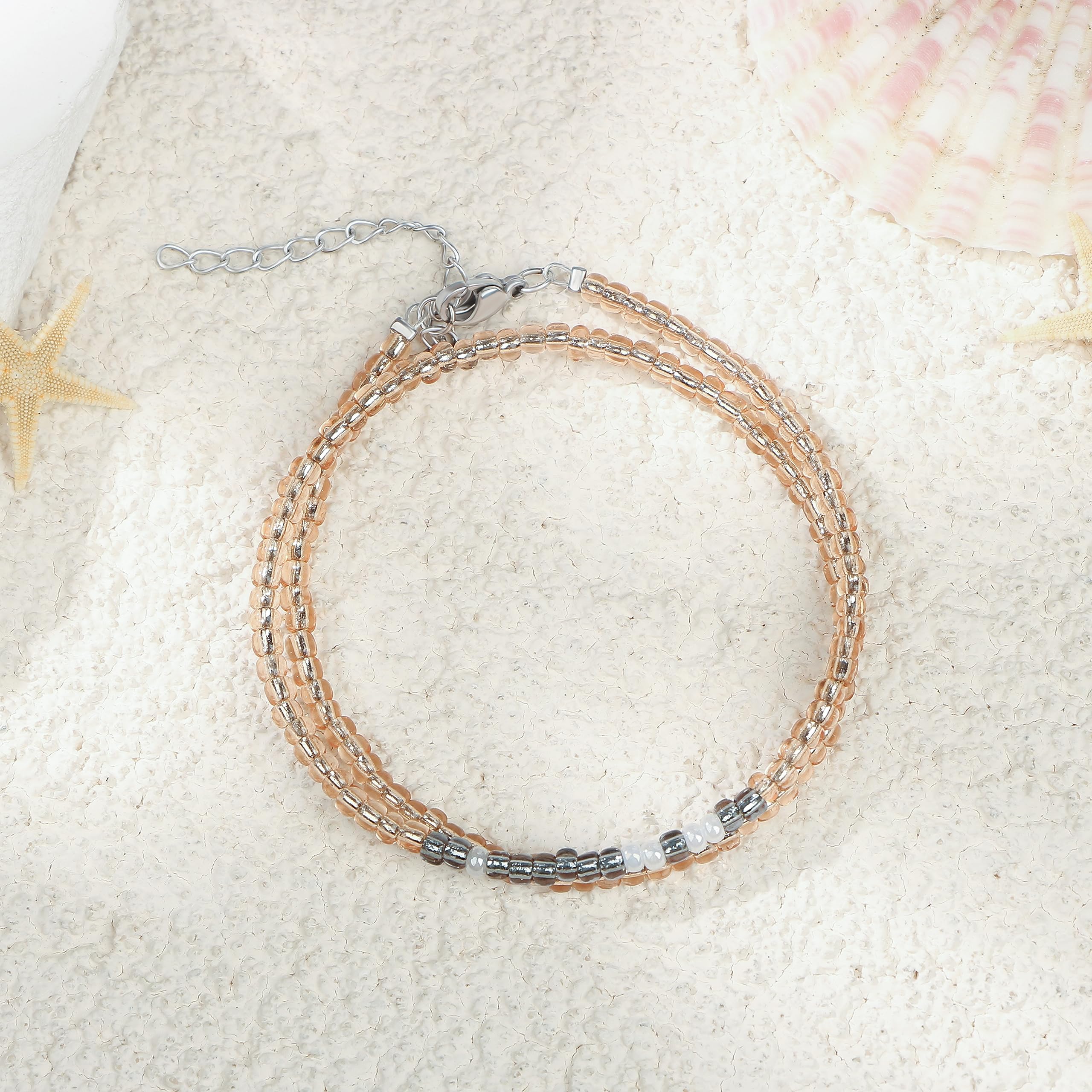 Christian Gifts Morse Code Bracelets for Women Inspirational Gifts for Best Friend Adjustable Bead Wrap Bracelet Handmade Trendy