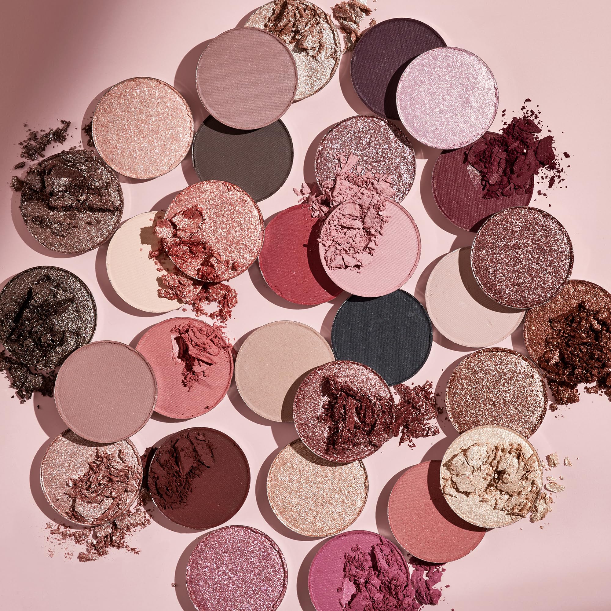 ColourPop Smoke N Roses Shadow Palette - Rosey & Smokey Hues with Metallic and Matte Finishes - High-Pigment Makeup with a Long-