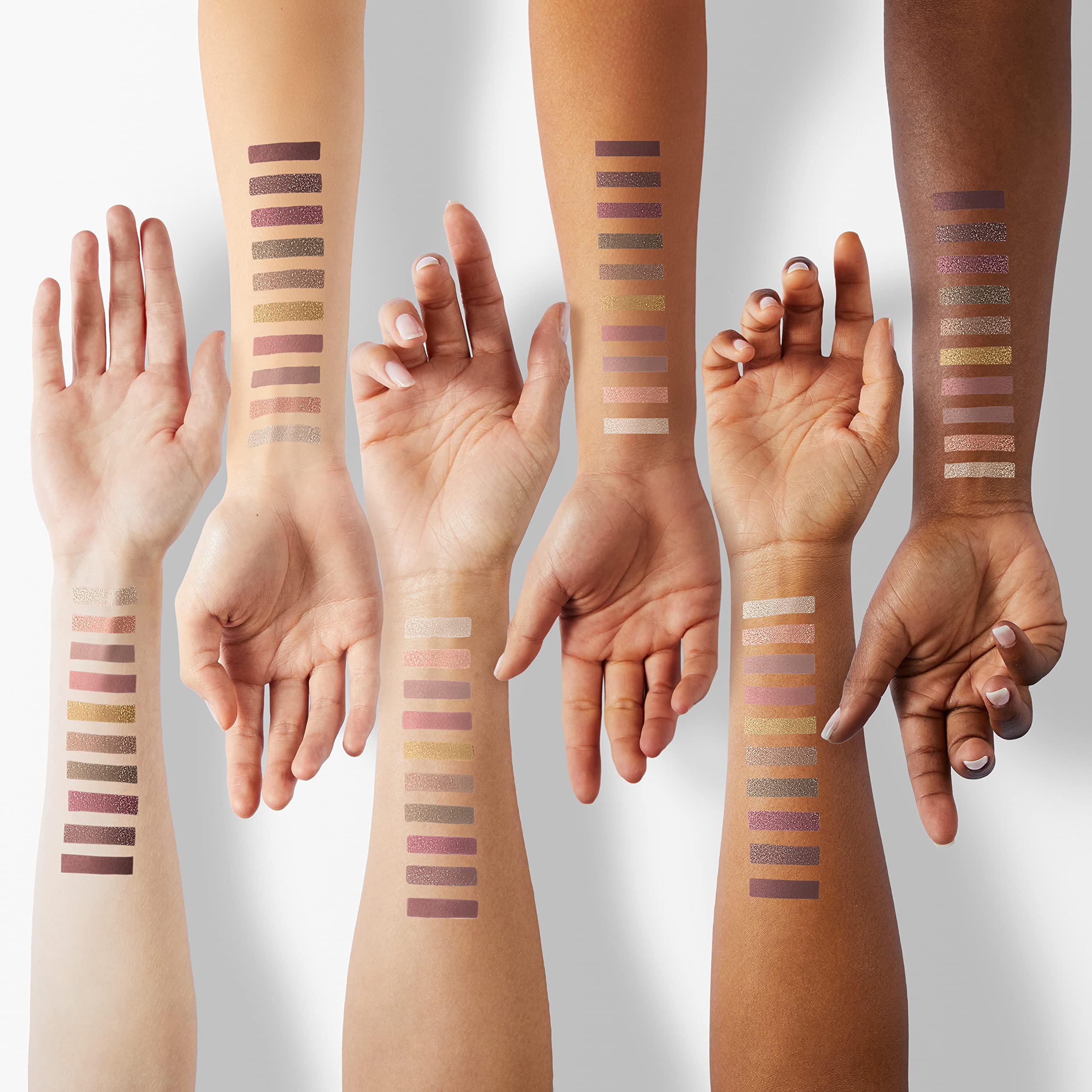 Luxaza 10Pcs Eyeshadow Stick,Shimmer And Matte Brown Metallic Eye Shadow Sticks Set,Cream Eyeshadow Pencil Crayon With Smudge-Pr