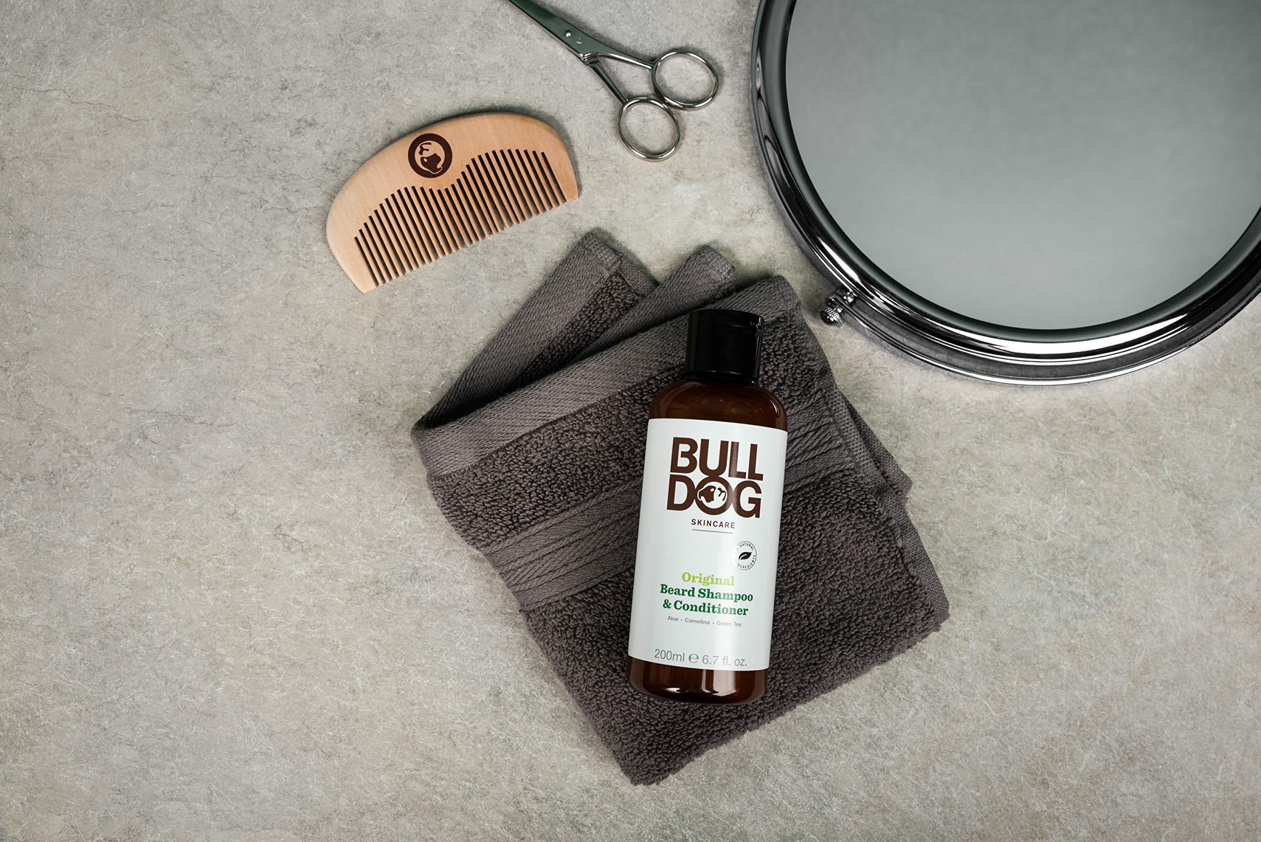 Bulldog Skincare And Grooming For Men Original Beard Shampoo And Conditioner, 6.7 Ounce