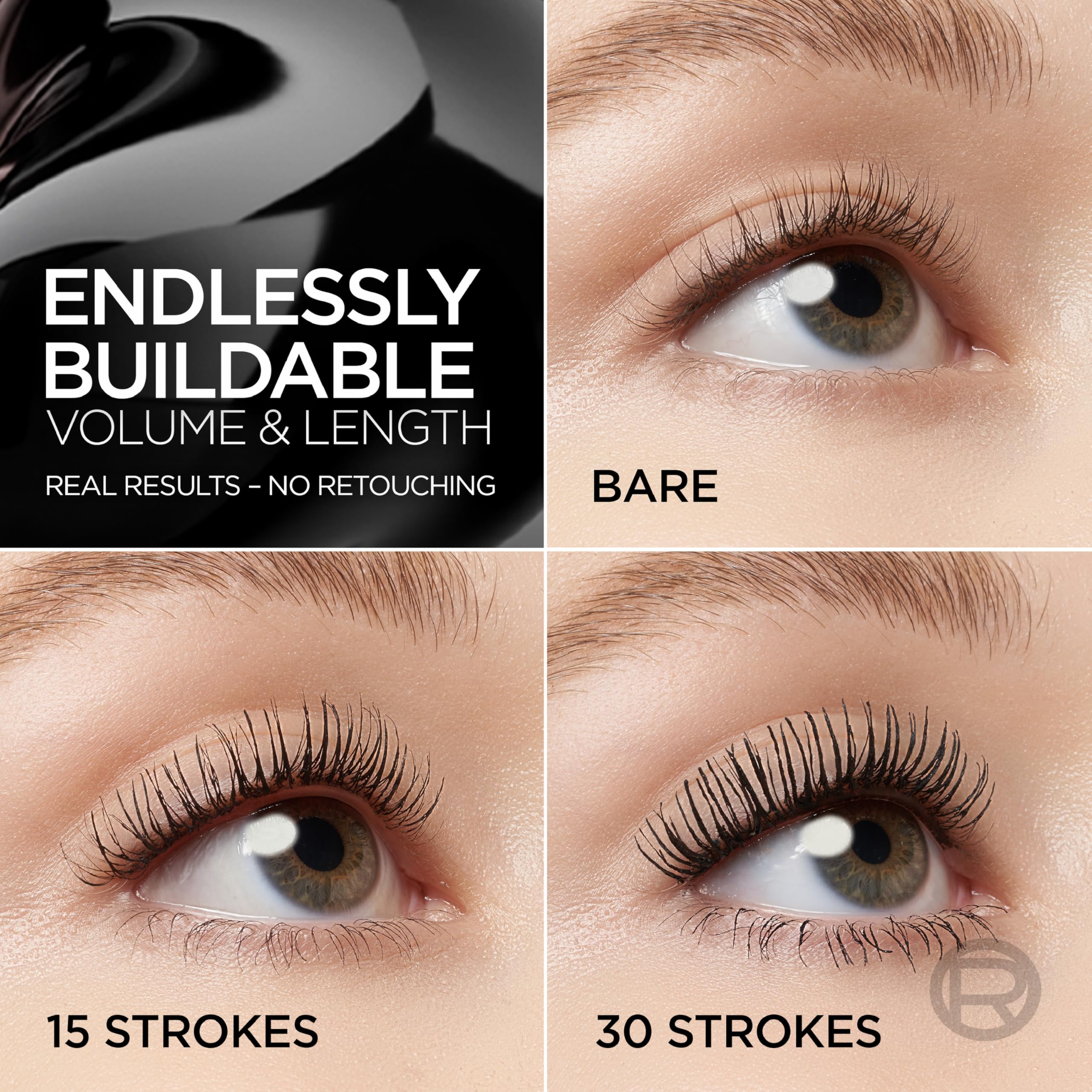 L'Oreal Paris Paradise Big Deal Waterproof Mascara, Volumizing and Lengthening Mascara, Buildable, Clump Resistant, Black Mascar