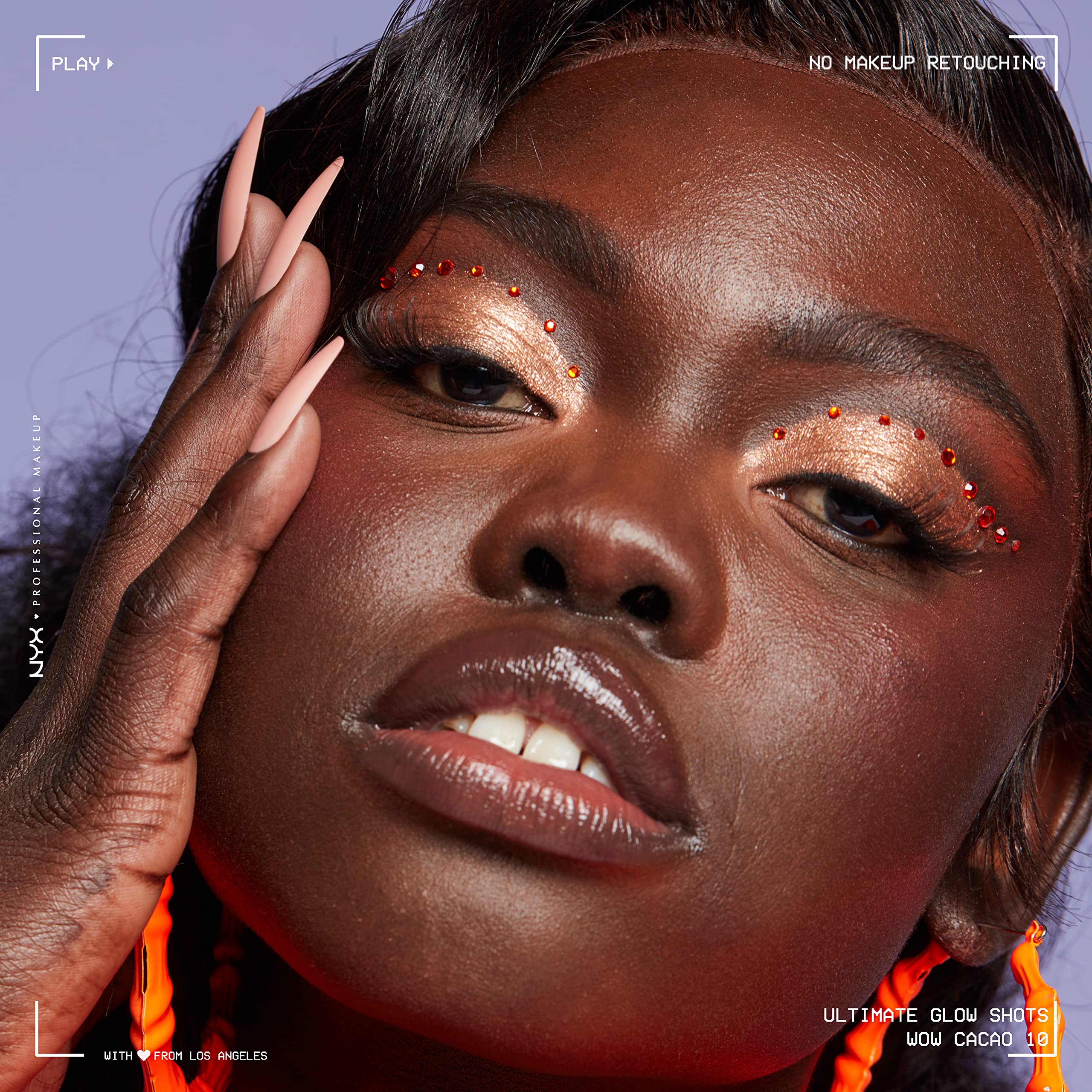 NYX PROFESSIONAL MAKEUP Ultimate Glow Shots, Liquid Eyeshadow, Long-Lasting Shimmer Eye Shadow with Vitamin C - Wow Cacao