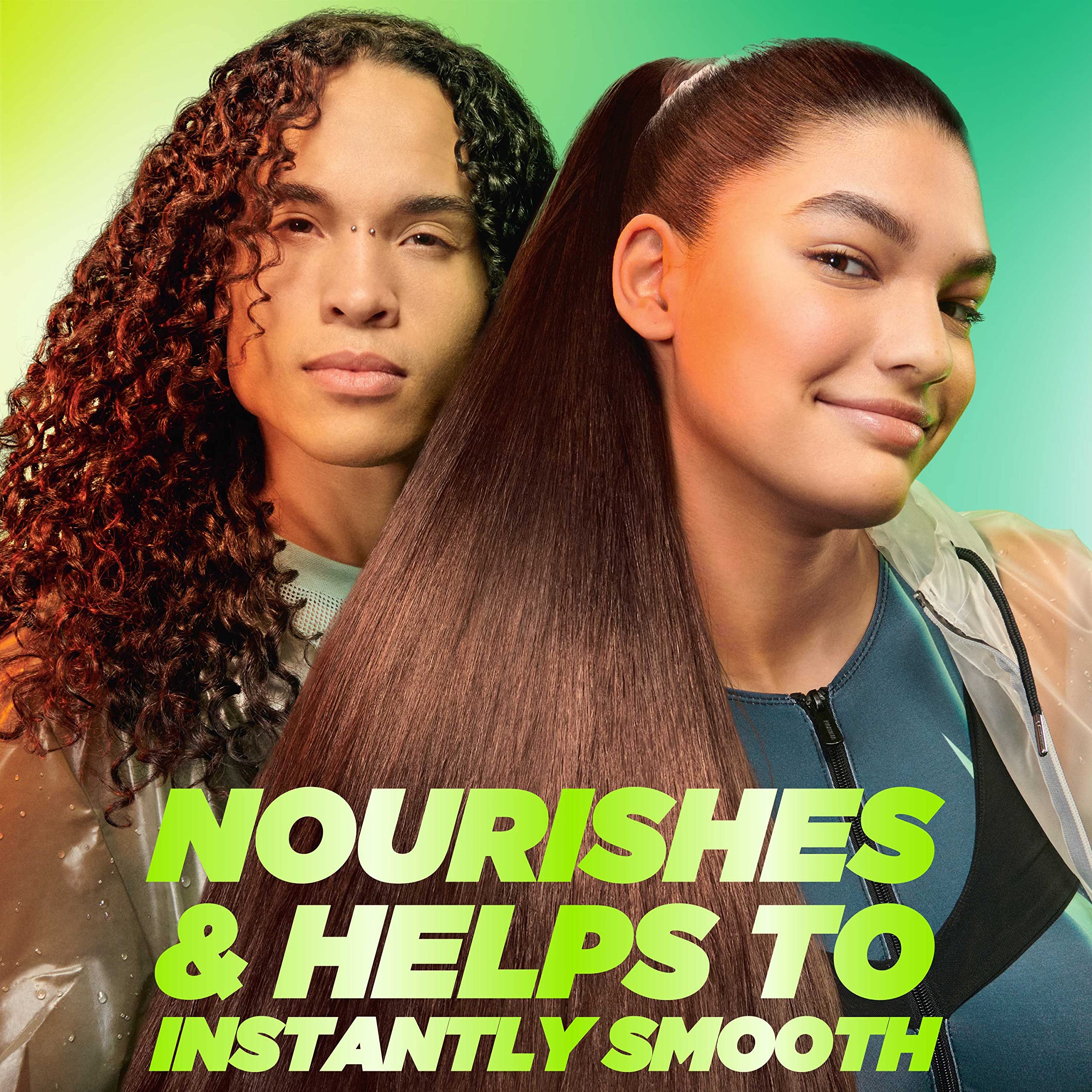 Garnier Fructis Sleek & Shine Moroccan Sleek Smoothing Oil For Frizzy, Dry Hair, Argan Oil, 3.75 Fl Oz, 2 Count (Packaging May V