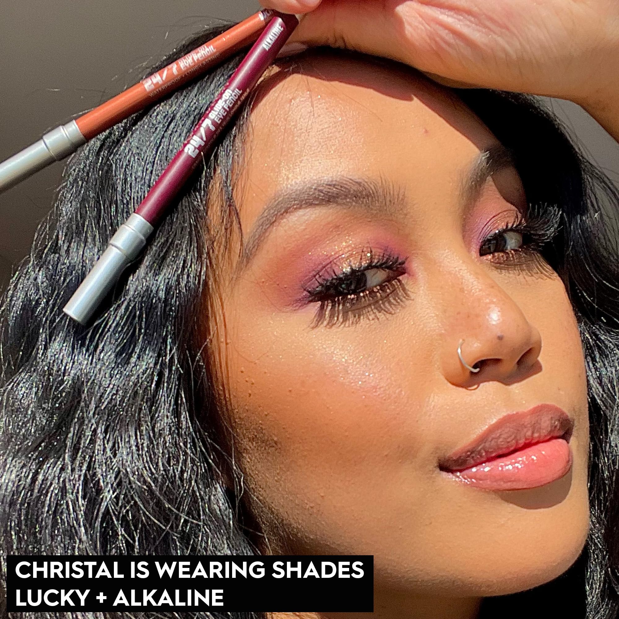 Urban Decay 24/7 Glide-On Eyeliner Pencil, Corrupt - Dark Metallic Reddish Brown With Silver Micro-Sparkle & Shimmer Finish - Aw