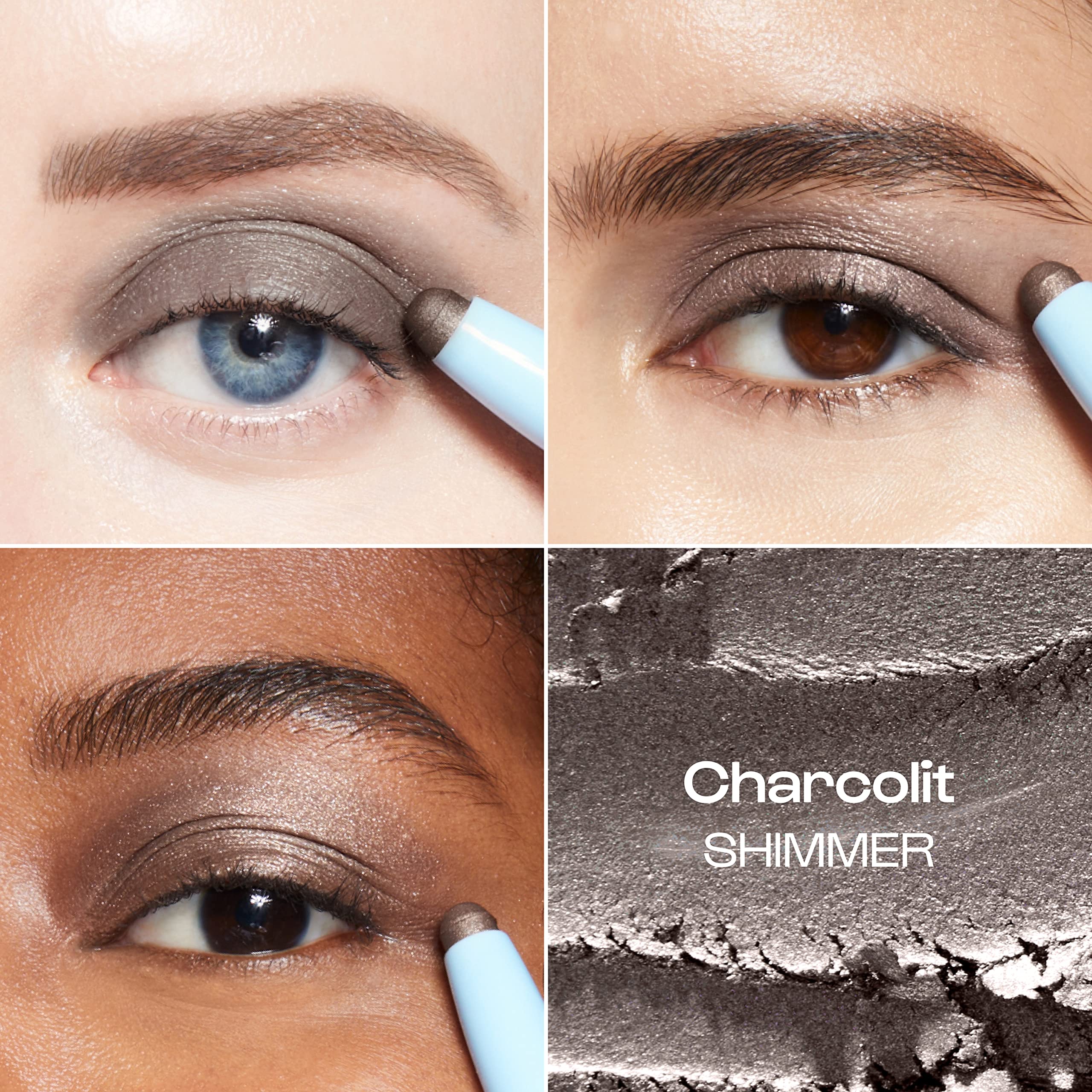 Alleyoop 11Th Hour Cream Eye Shadow Sticks - Charcolit (Shimmer) - Award-Winning Eyeshadow Stick - Smudge-Proof And Crease Proof