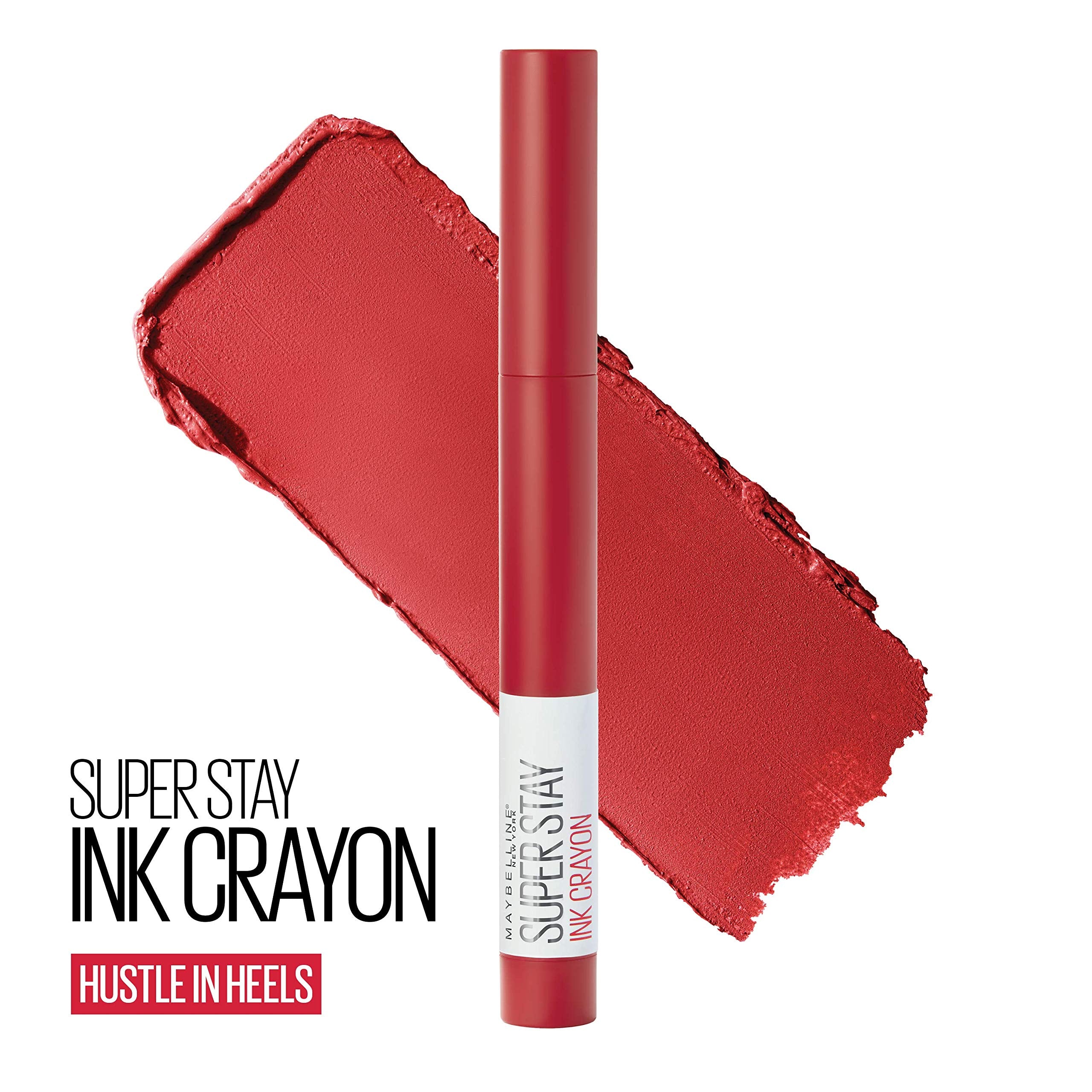 Maybelline Super Stay Ink Crayon Lipstick Makeup, Precision Tip Matte Lip Crayon With Built-In Sharpener, Longwear Up To 8Hrs, H