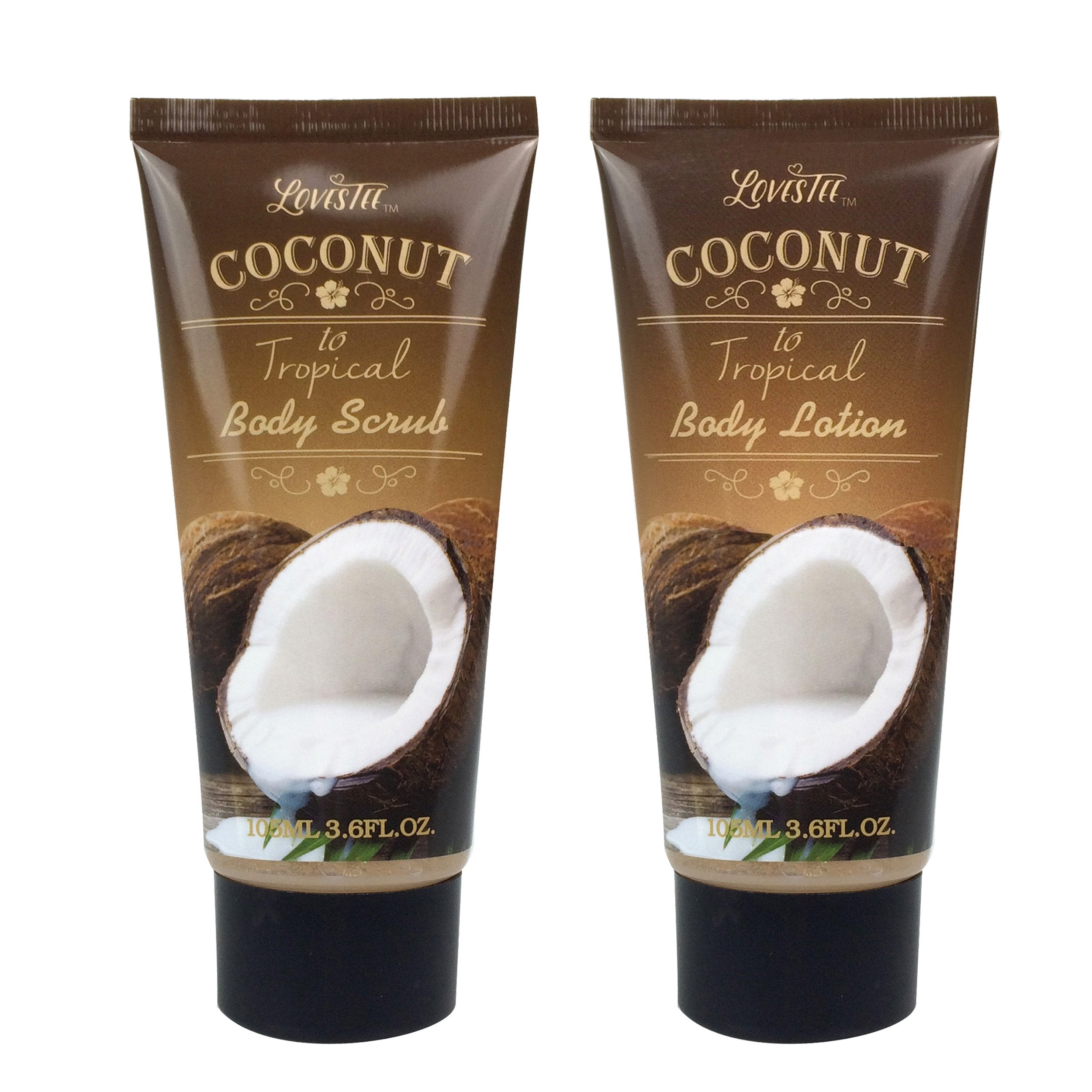 Spa Gift Baskets Bath And Body Set With Refreshing Coconut Fragrance Lovestee - Bath And Body Gift Set Includes Shower Gel Body