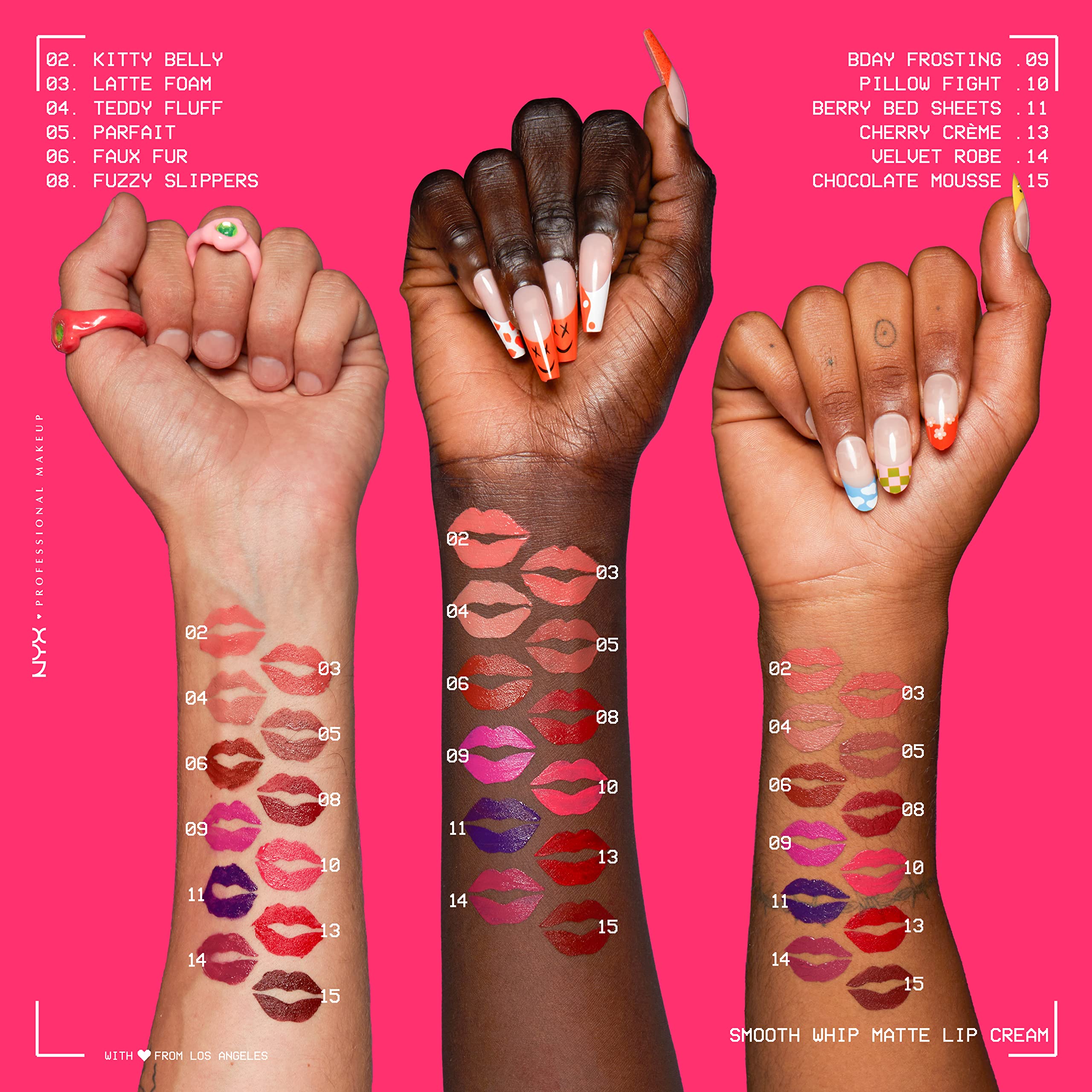 Nyx Professional Makeup Smooth Whip Matte Lip Cream, Long Lasting, Moisturizing, Vegan Liquid Lipstick - Latte Foam (Pinky Mauve
