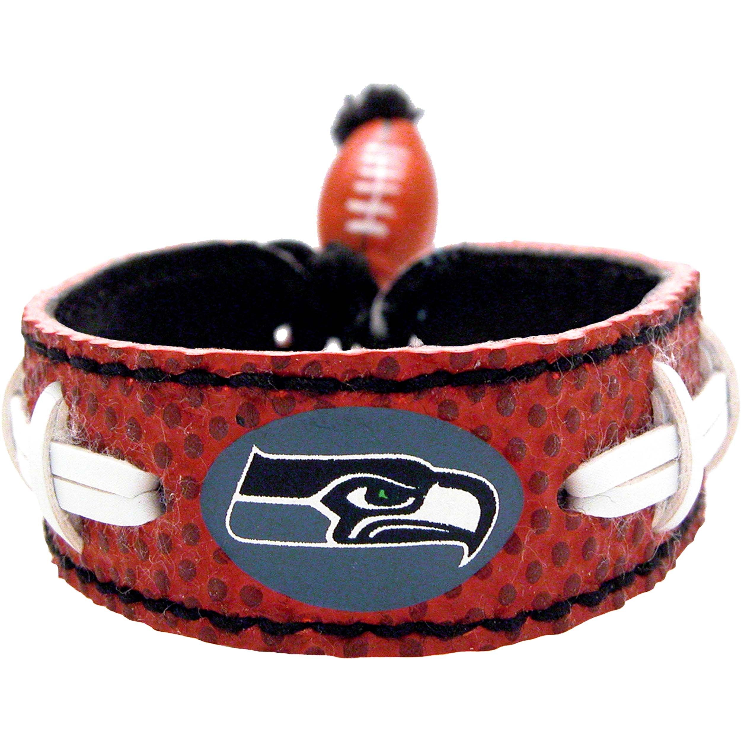 NFL Seattle Seahawks Leather Classic Wristband