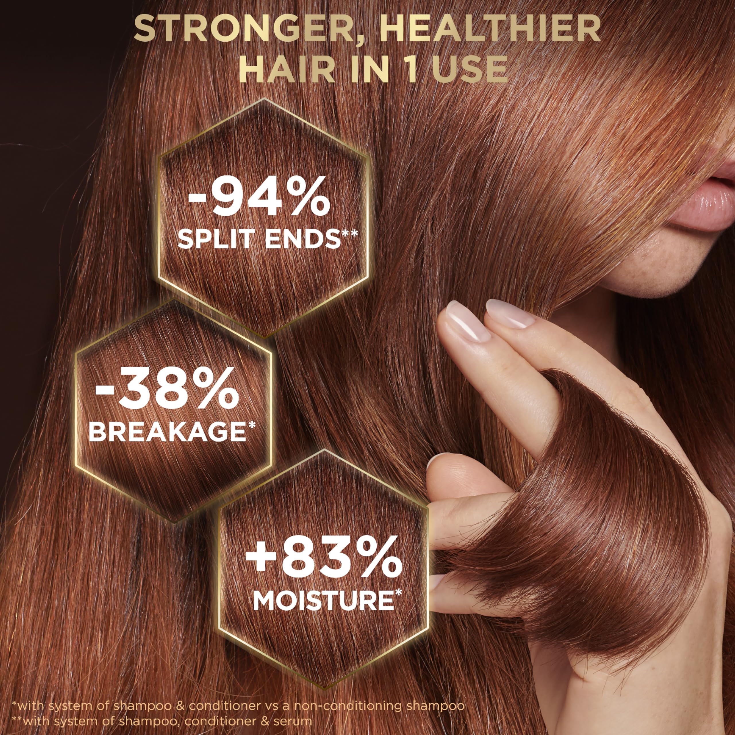 Garnier Whole Blends Honey Treasures Repairing Conditioner, for Dry, Damaged Hair, 22 Fl Oz, 2 Count (Packaging May Vary)