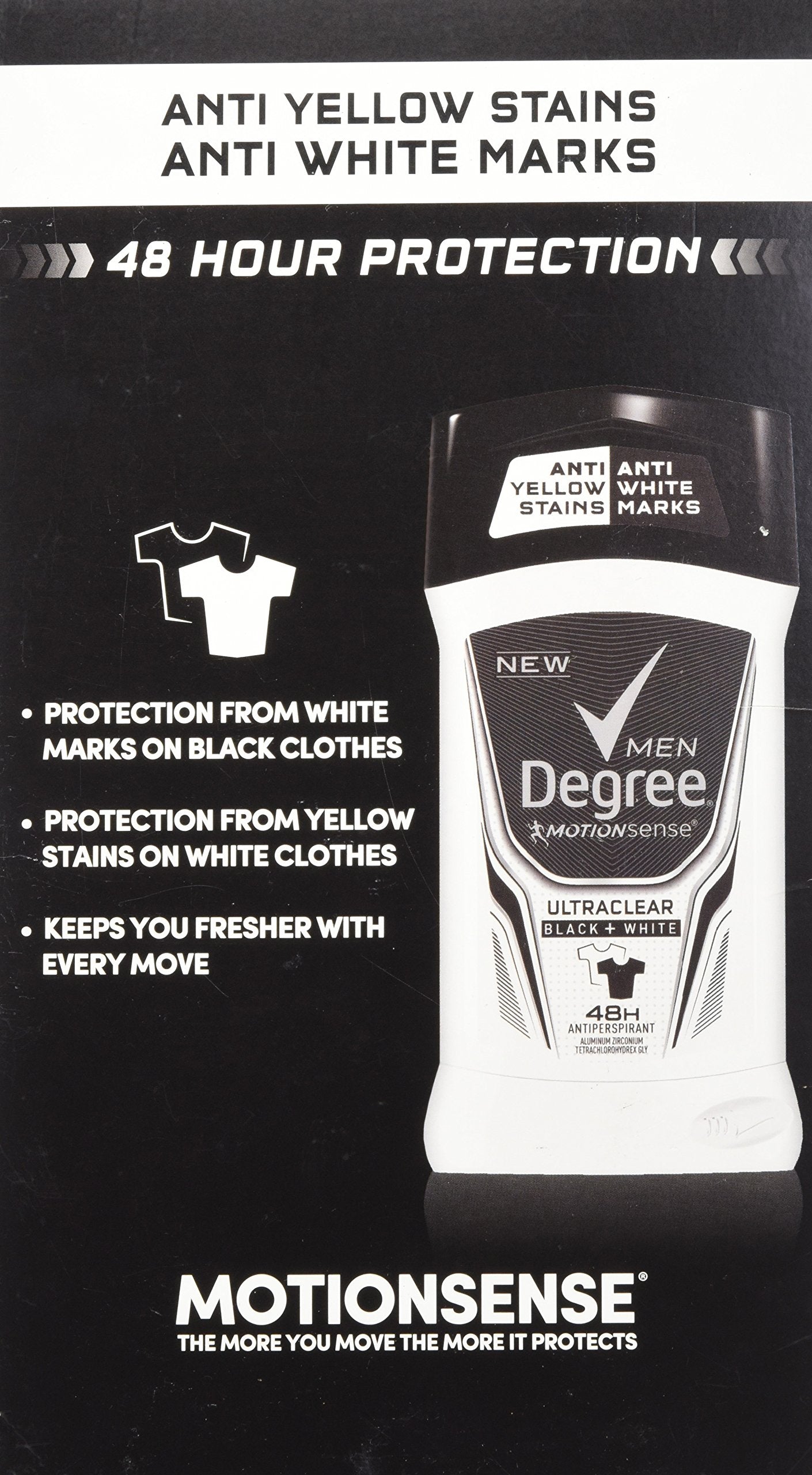 Degree Men Adrenaline Series Antiperspirant & Deodorant 2.7oz 5pack +1.7oz extra