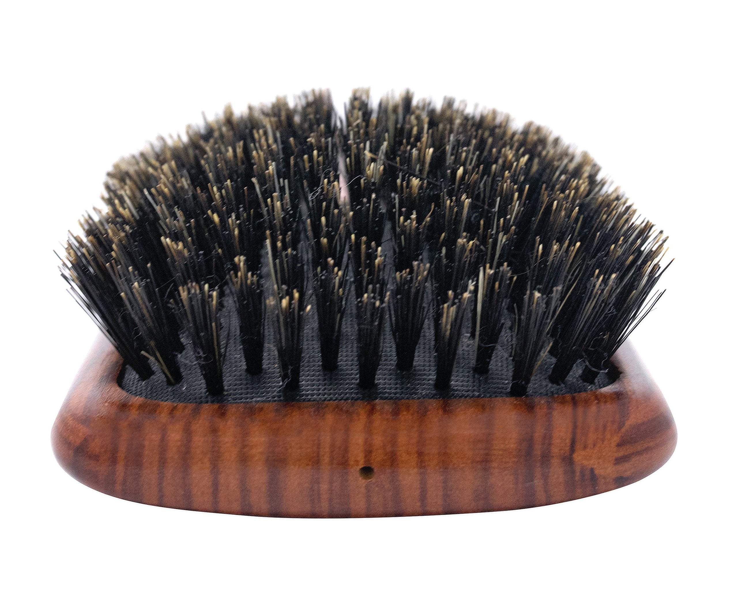 Spornette Deville Cushion Paddle Brush, Boar Bristle Hair Brush with Wooden Handle - For Straightening, Smoothing, Detangling, S