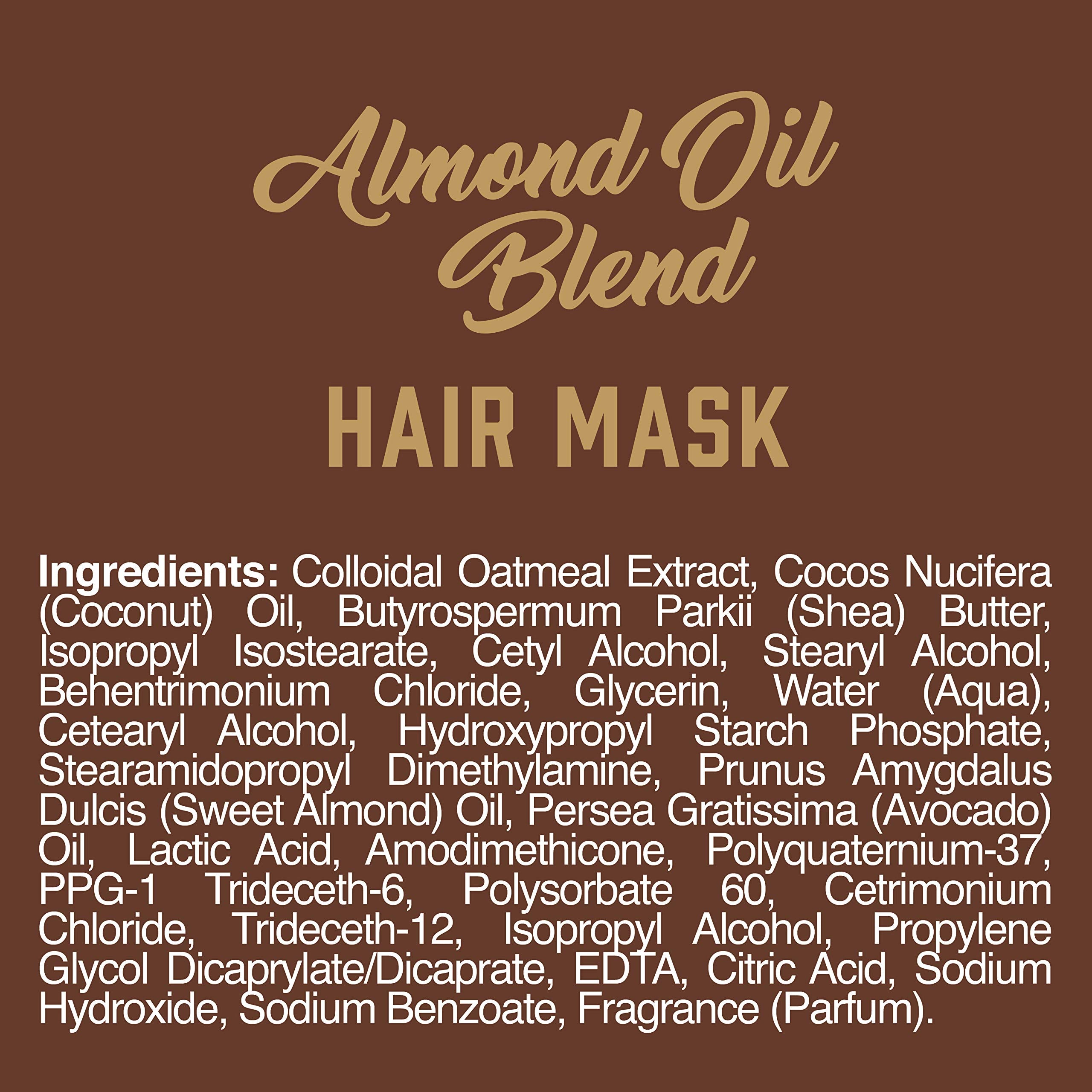 Aveeno Hydrating Hair Mask Treatment with Almond Oil & Avocado, 8 Fl Oz, Sulfate & Paraben-Free, for Dry Damaged Color-Treated Hair