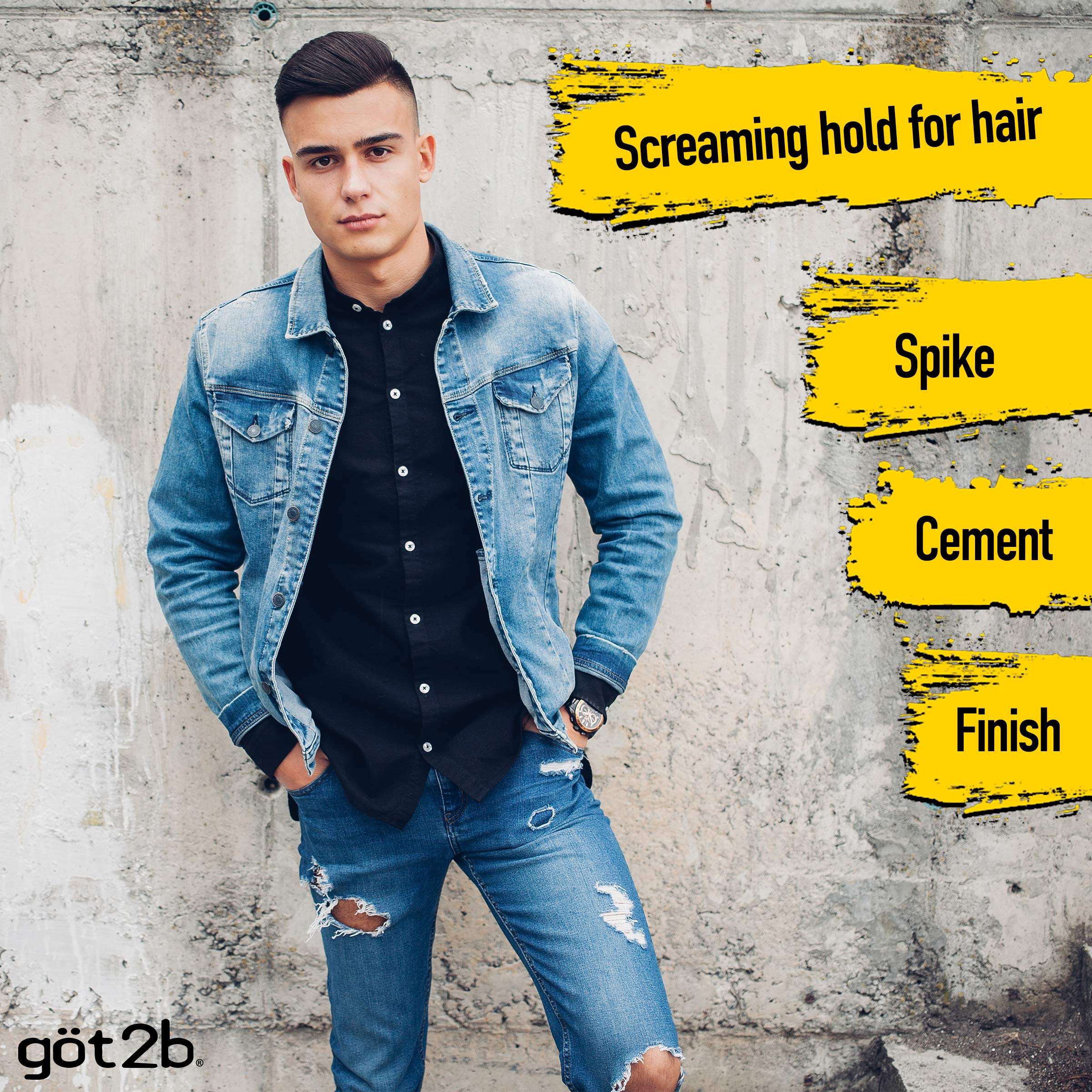 Got2b Glued Blasting Freeze Hairspray, 12 oz, Pack of 6, Gray/Yellow, Model COMIND99051