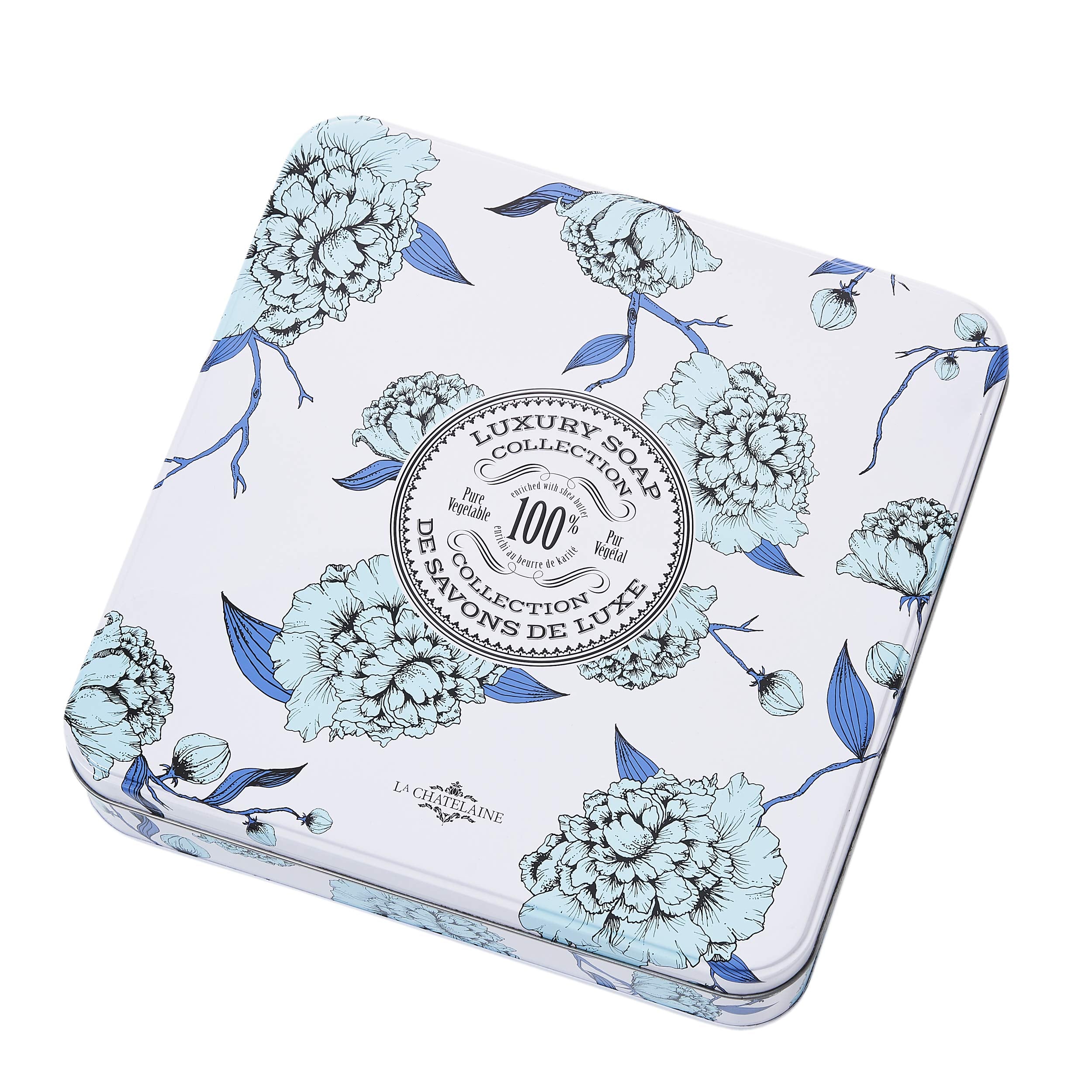 La Chatelaine Luxury Soap Collection | Oprahs Favorite Things | Shea Butter Bar Soaps, Made In France | Natural | Set Of 6, 7 Oz