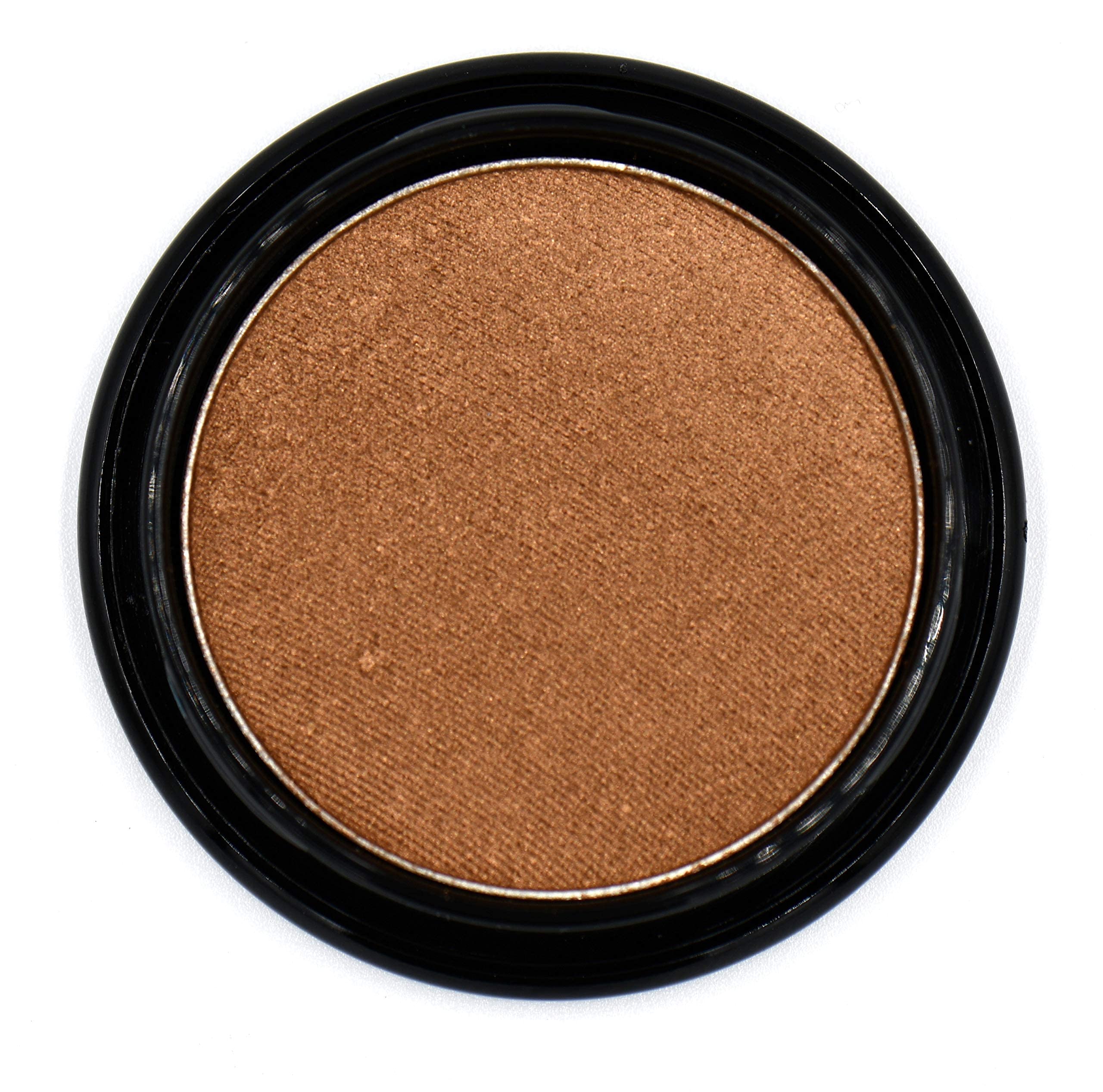 Pure Ziva Sun Drenched Cinnamon Chocolate Brown Bronze Almond Gold Shimmer Pressed Powder Single Eyeshadow; Talc, Paraben & Crue