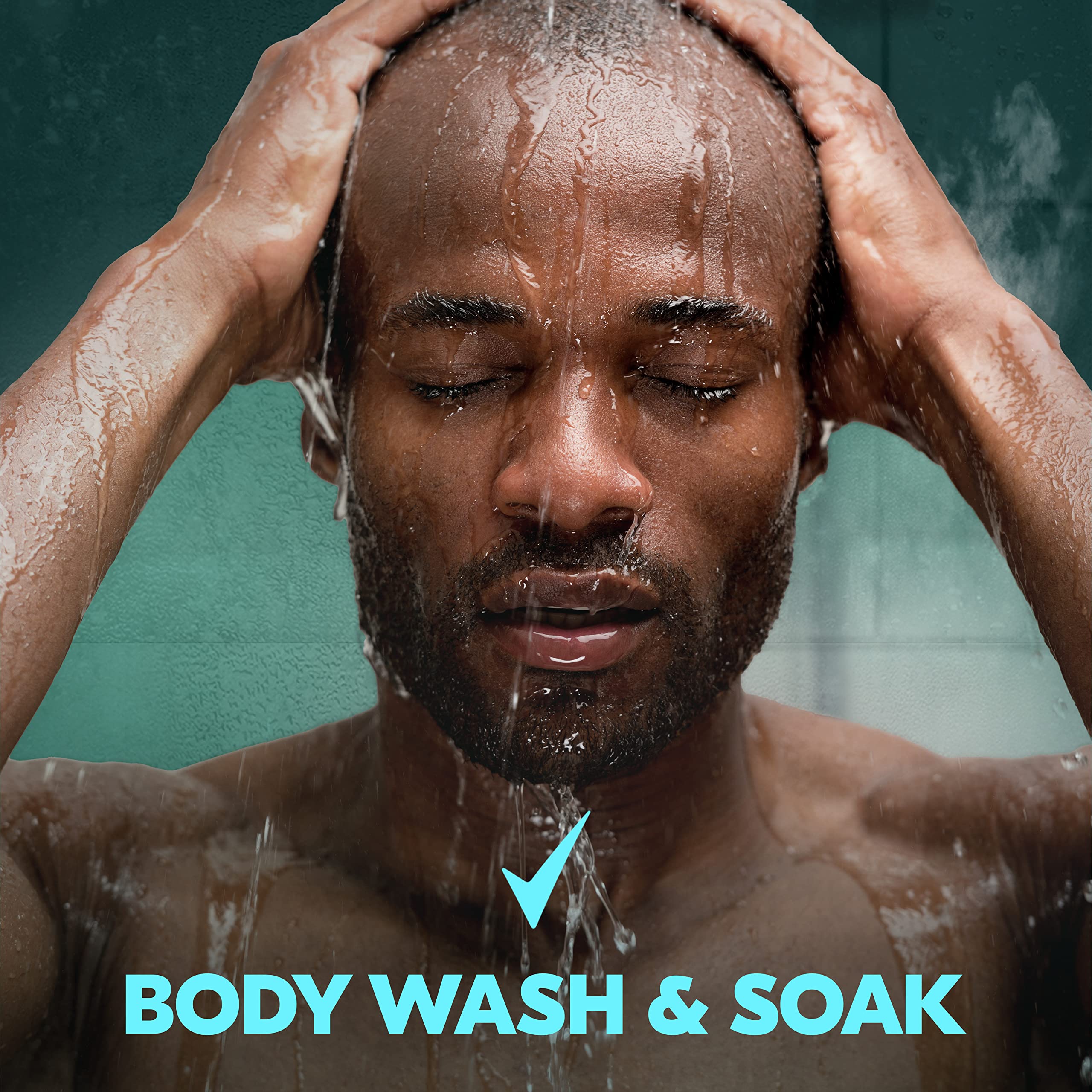 Degree Men Maximum Recovery Body Wash & Soak For Post-Workout Recovery Skincare Routine Cool Rush + Epsom Salt + Electrolytes Ba