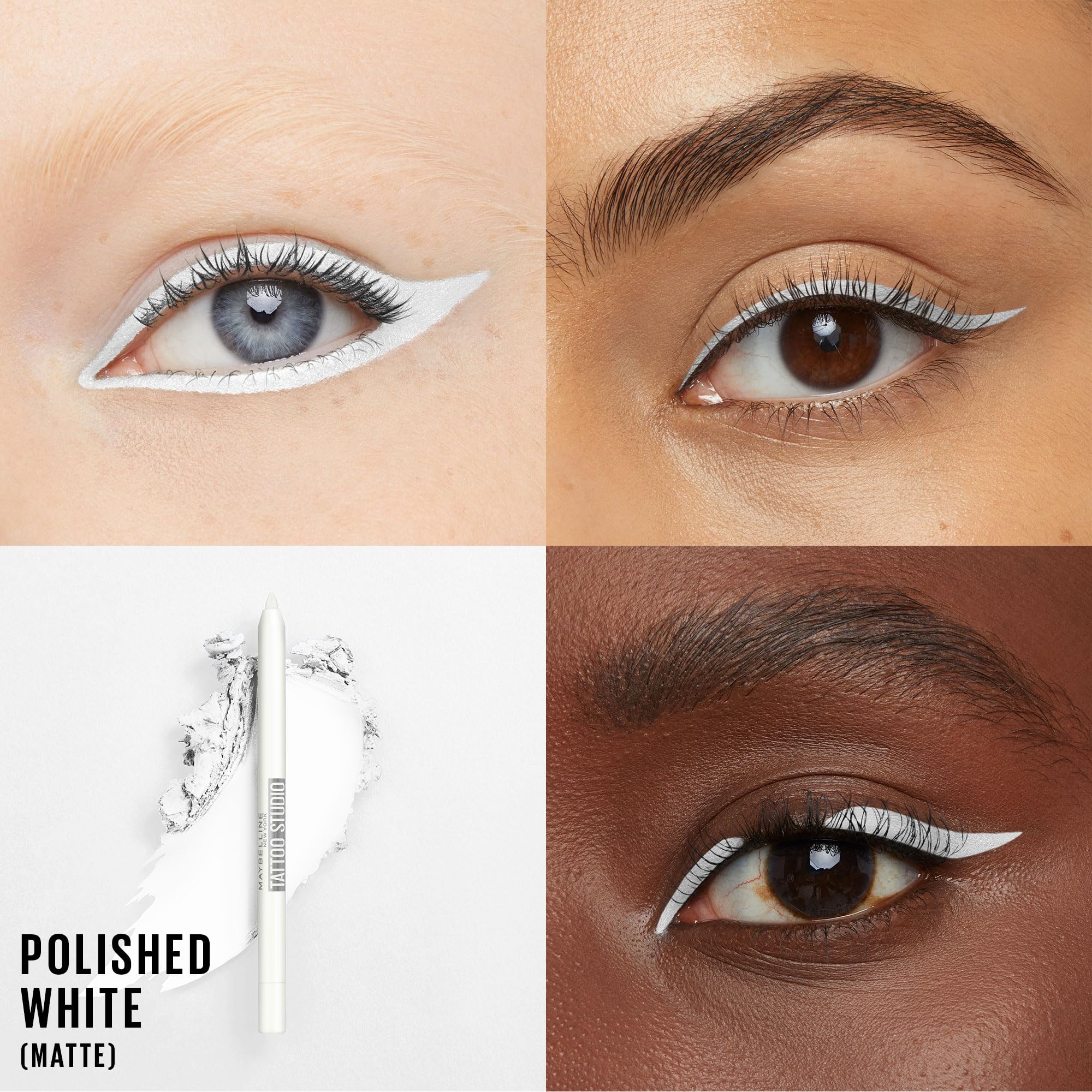 Maybelline Tattoostudio Long-Lasting Sharpenable Eyeliner Pencil, Glide On Smooth Gel Pigments With 36 Hour Wear, Waterproof, Po