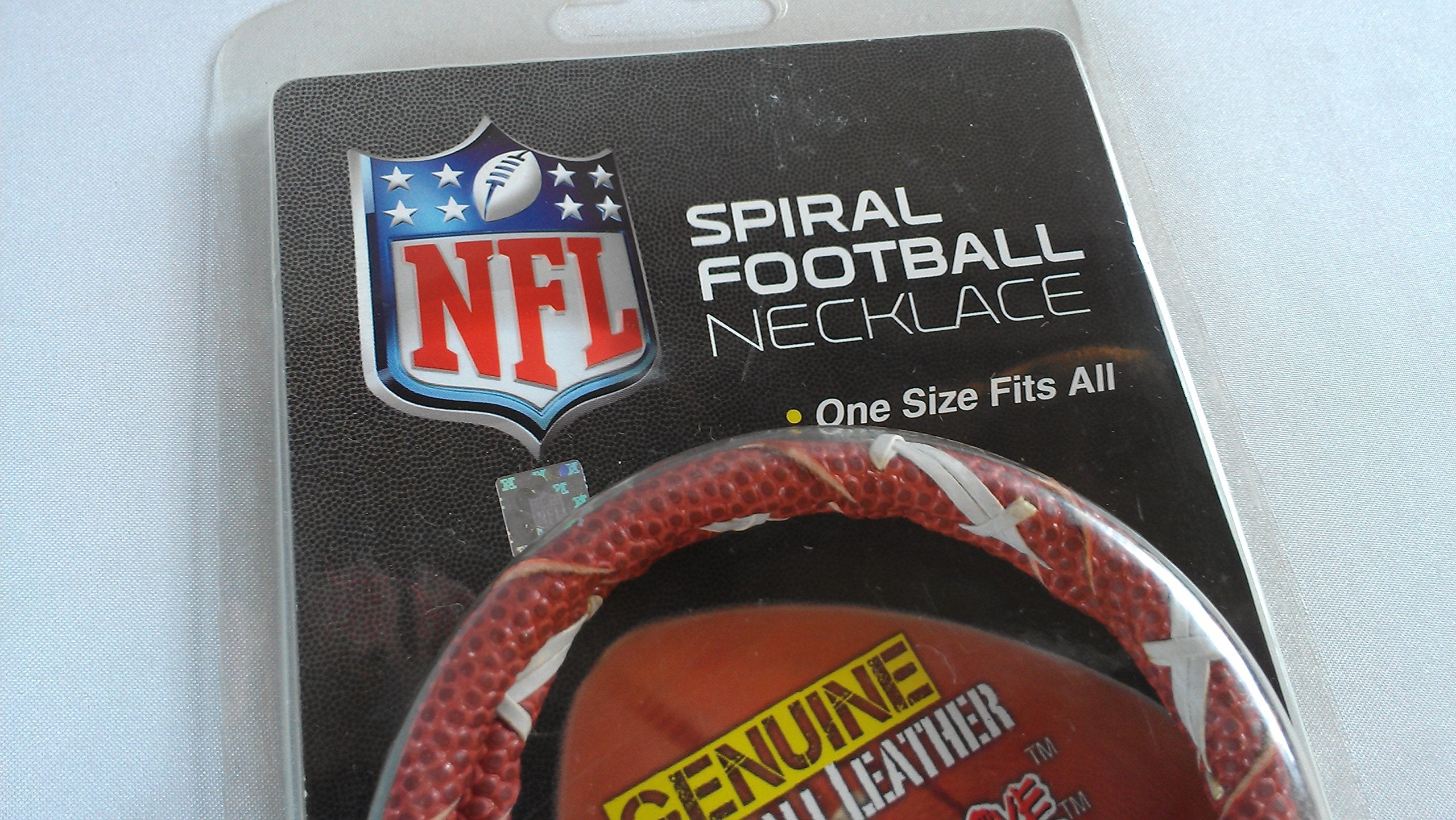 NFL Carolina Panthers Classic Spiral Football Necklace