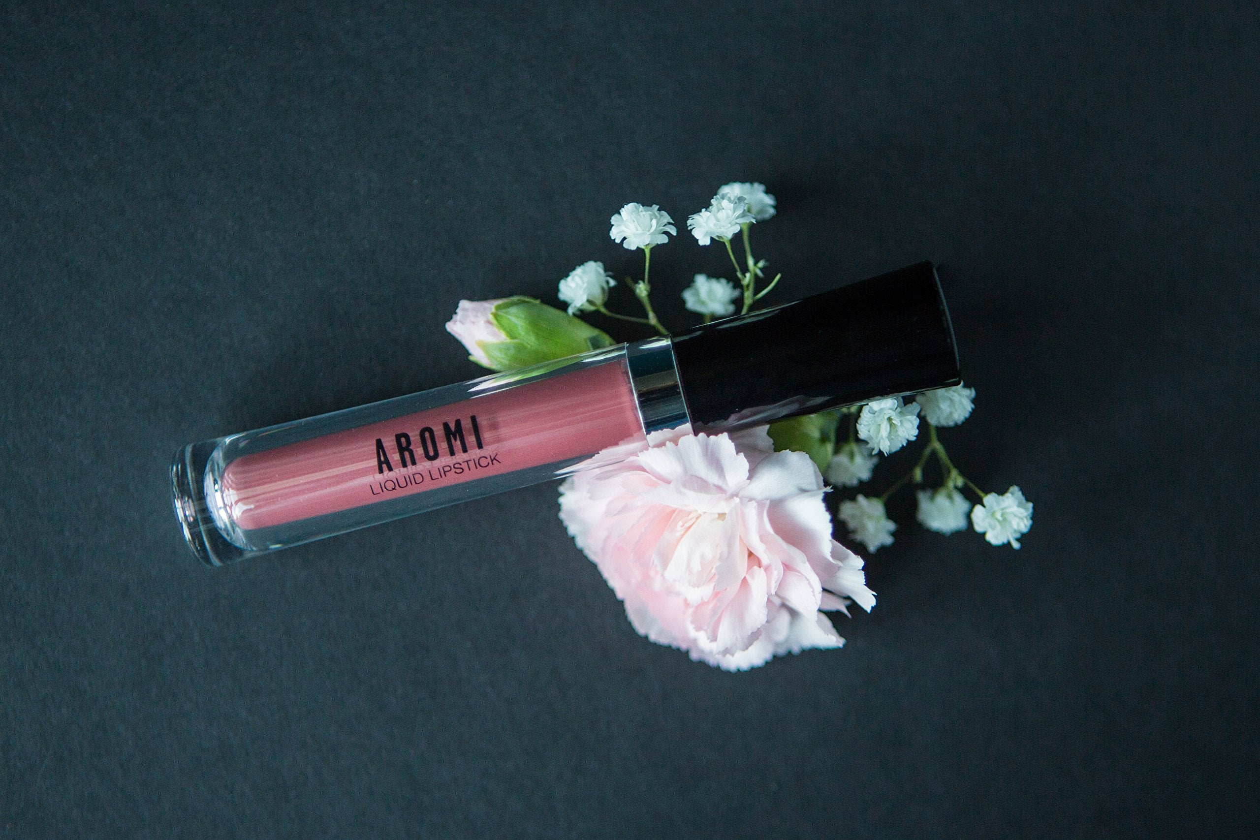 Aromi Rosy Chestnut Matte Liquid Lipstick | Warm, Earthy Rose Lip Color, Vegan, Cruelty-Free, Smudge Proof + Long-Lasting Lipsti