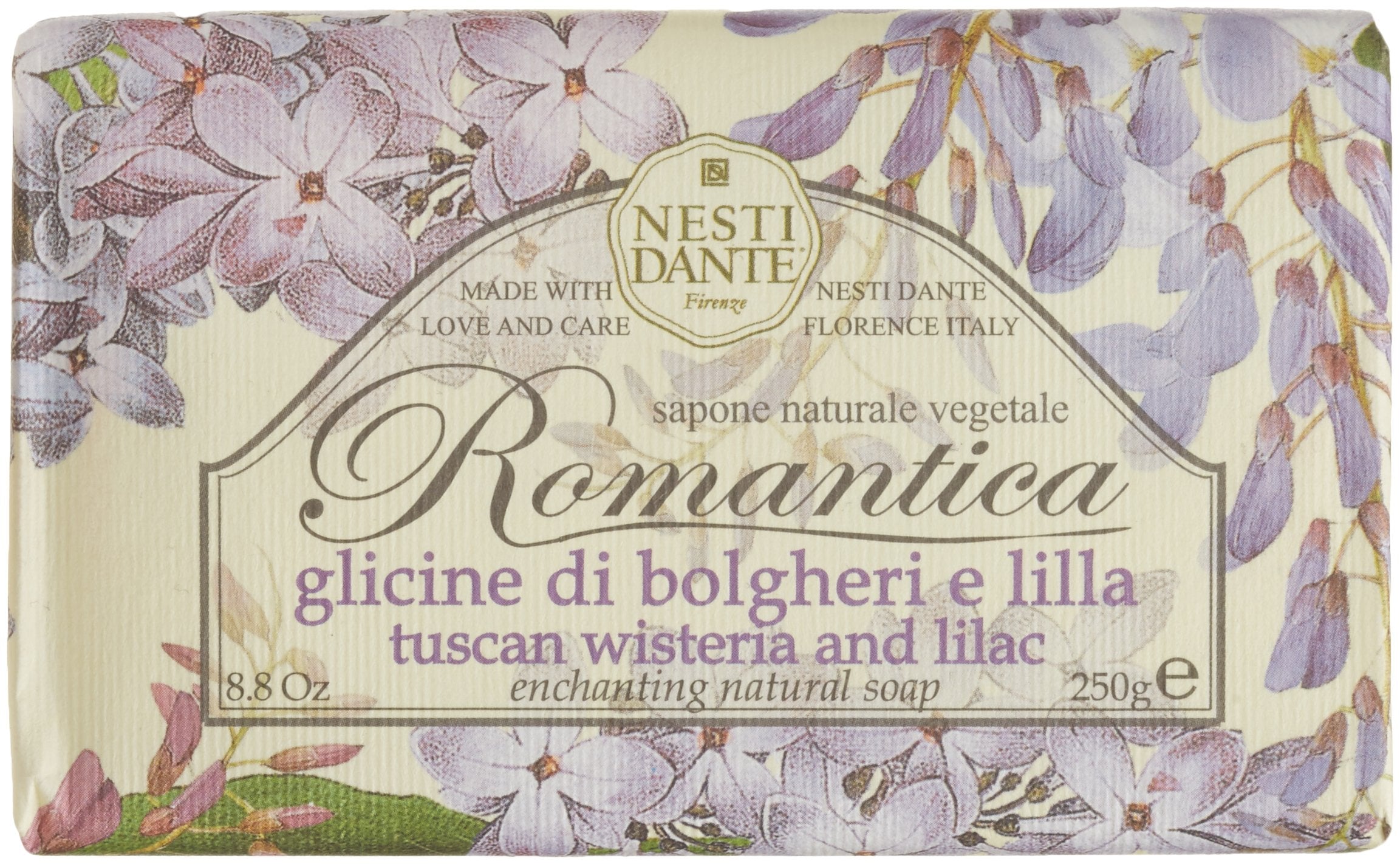 Nesti Dante Romantica Enchanting Natural Soap - Tuscan Wisteria & Lilac -250g/8.8oz
