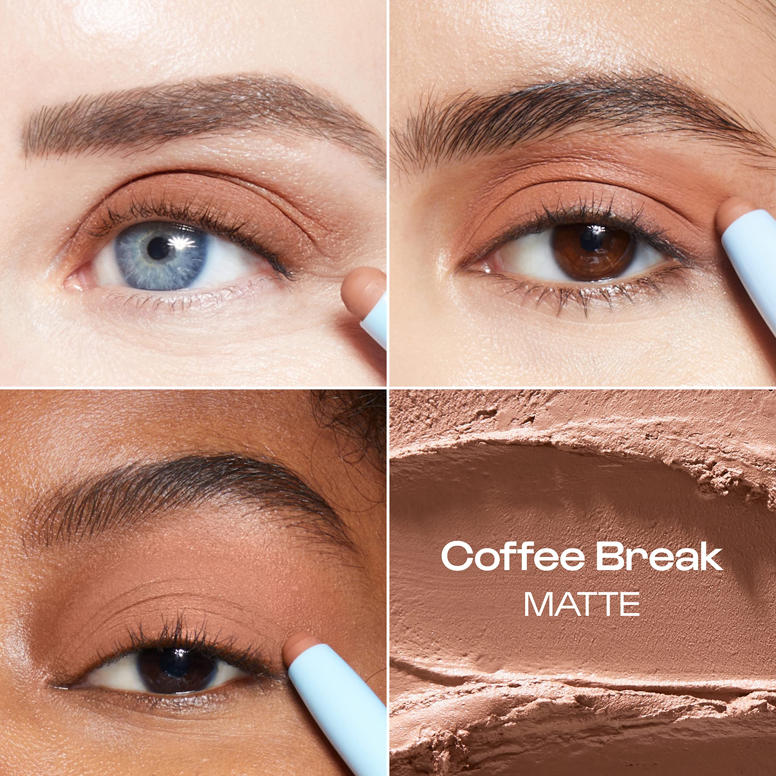 Alleyoop 11Th Hour Cream Eye Shadow Sticks - Coffee Break (Matte) - Award-Winning Eyeshadow Stick - Smudge-Proof And Crease Proo