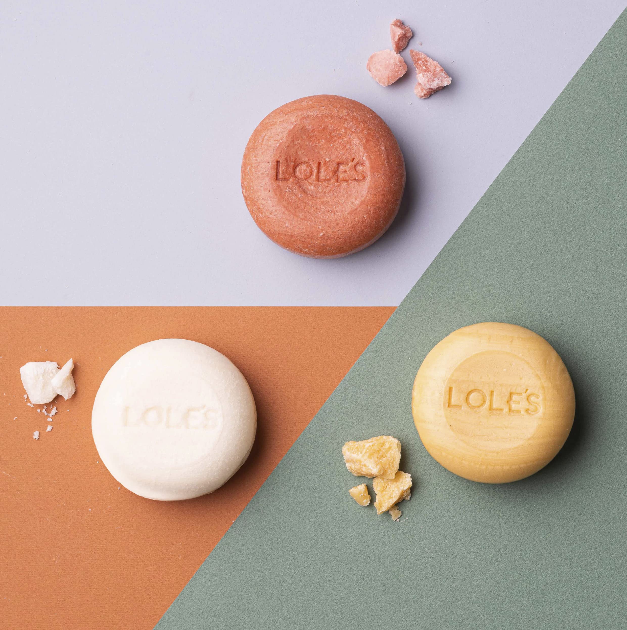 Lole'S Shampoo Bar With Conditioner, Almond Oil For Dry & Colour Treated Hair, Nourish & Deep Moisture, Eco-Friendly, 99% Natura
