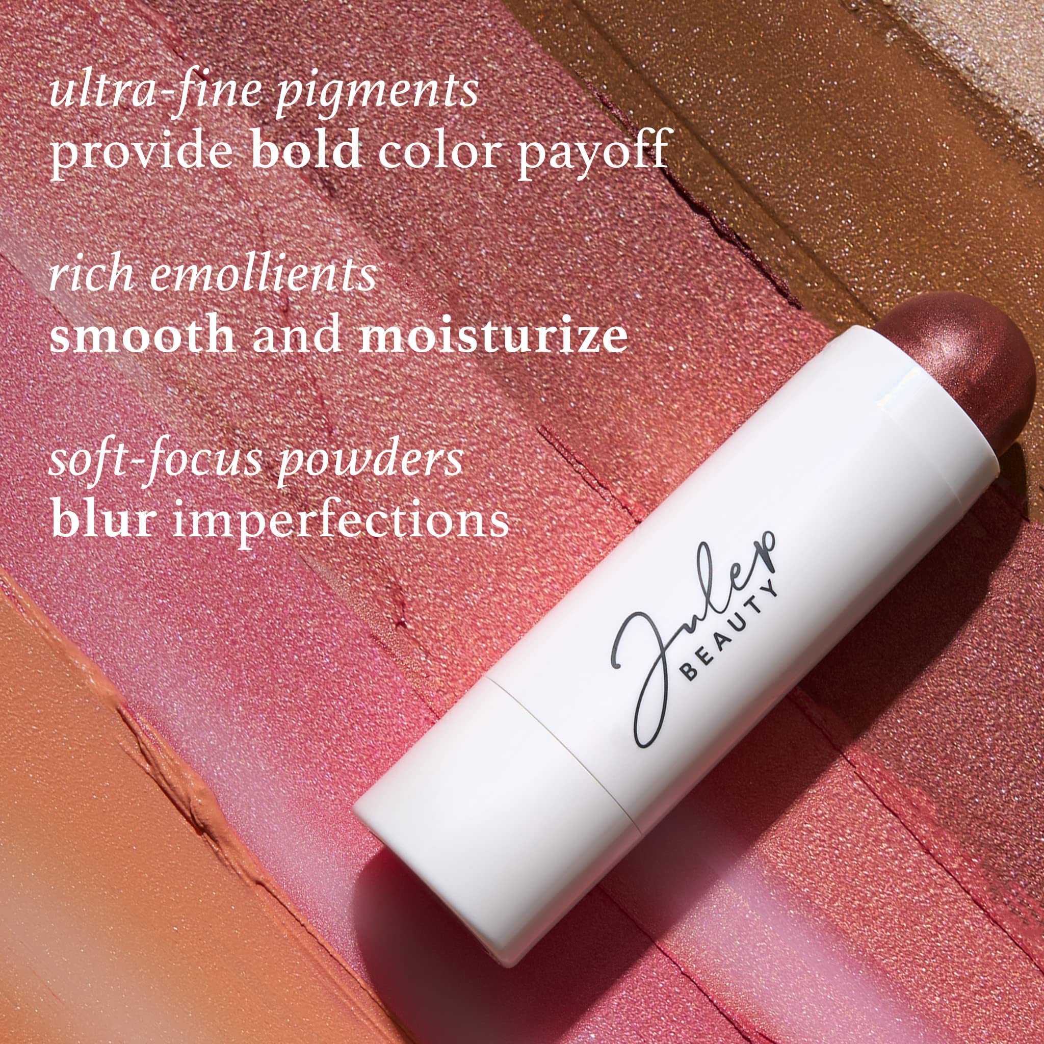 Julep Skip The Brush Cream To Powder Blush Stick - Neutral Bronze - Blendable And Buildable Color - 2-In-1 Blush And Lip Makeup