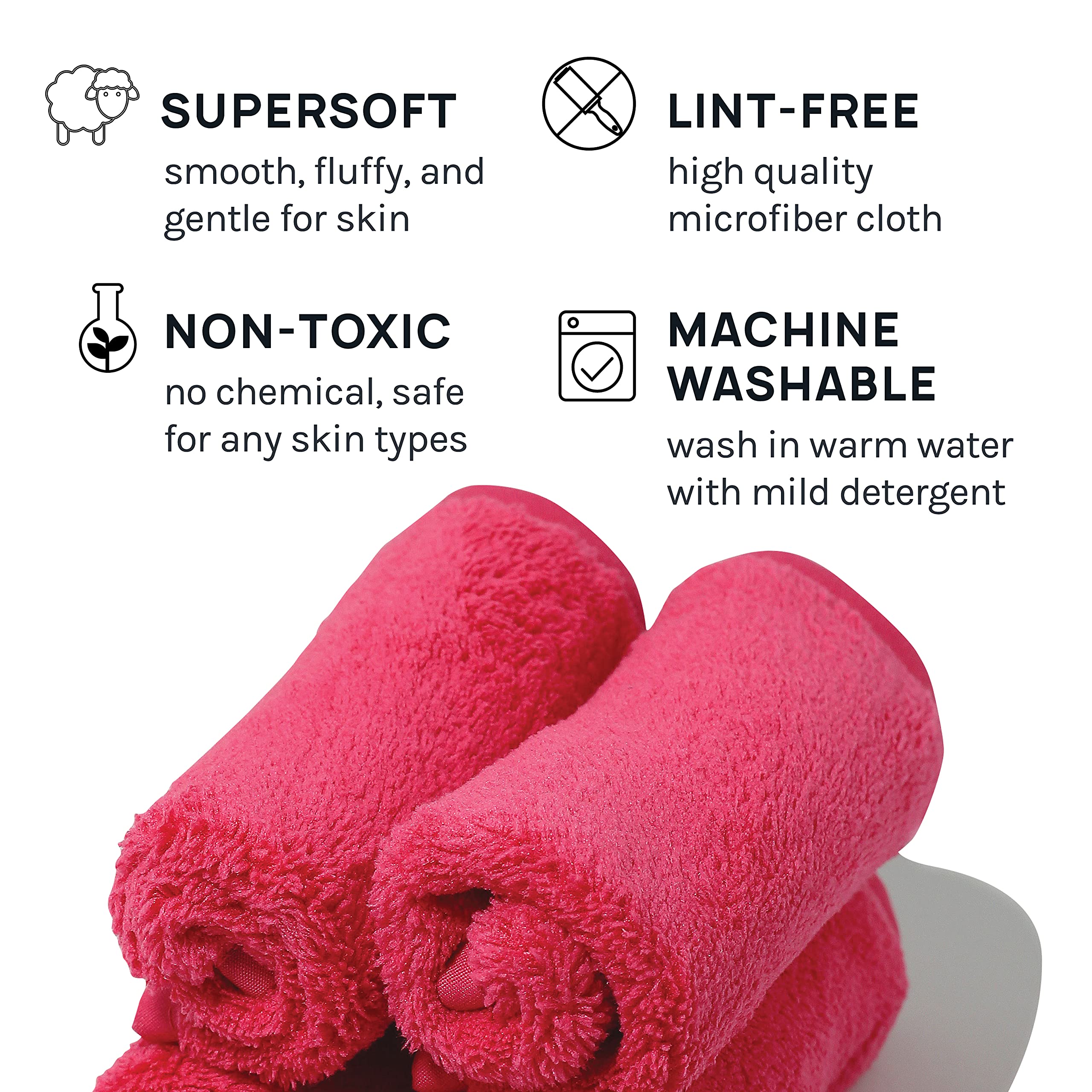 Aoa Studio Microfiber Face Cloth Makeup Erase Remover Face Towels Reusable Microfiber Cleansing Towel Remove Makeup With Water7.