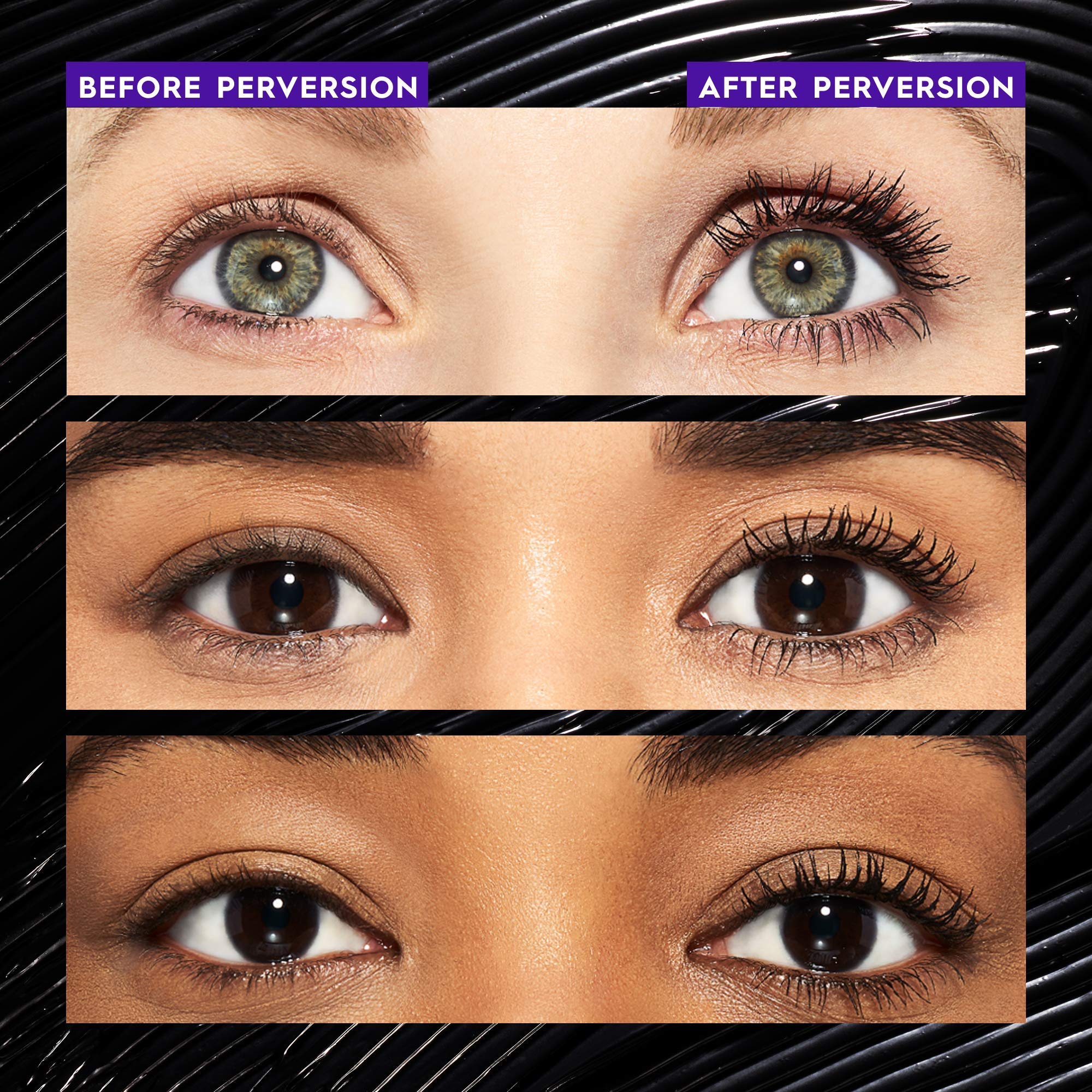 Urban Decay Perversion Volumizing Waterproof Mascara, Black Lengthening Mascara, Buildable Lash Volume & Length, Nourishing Prot