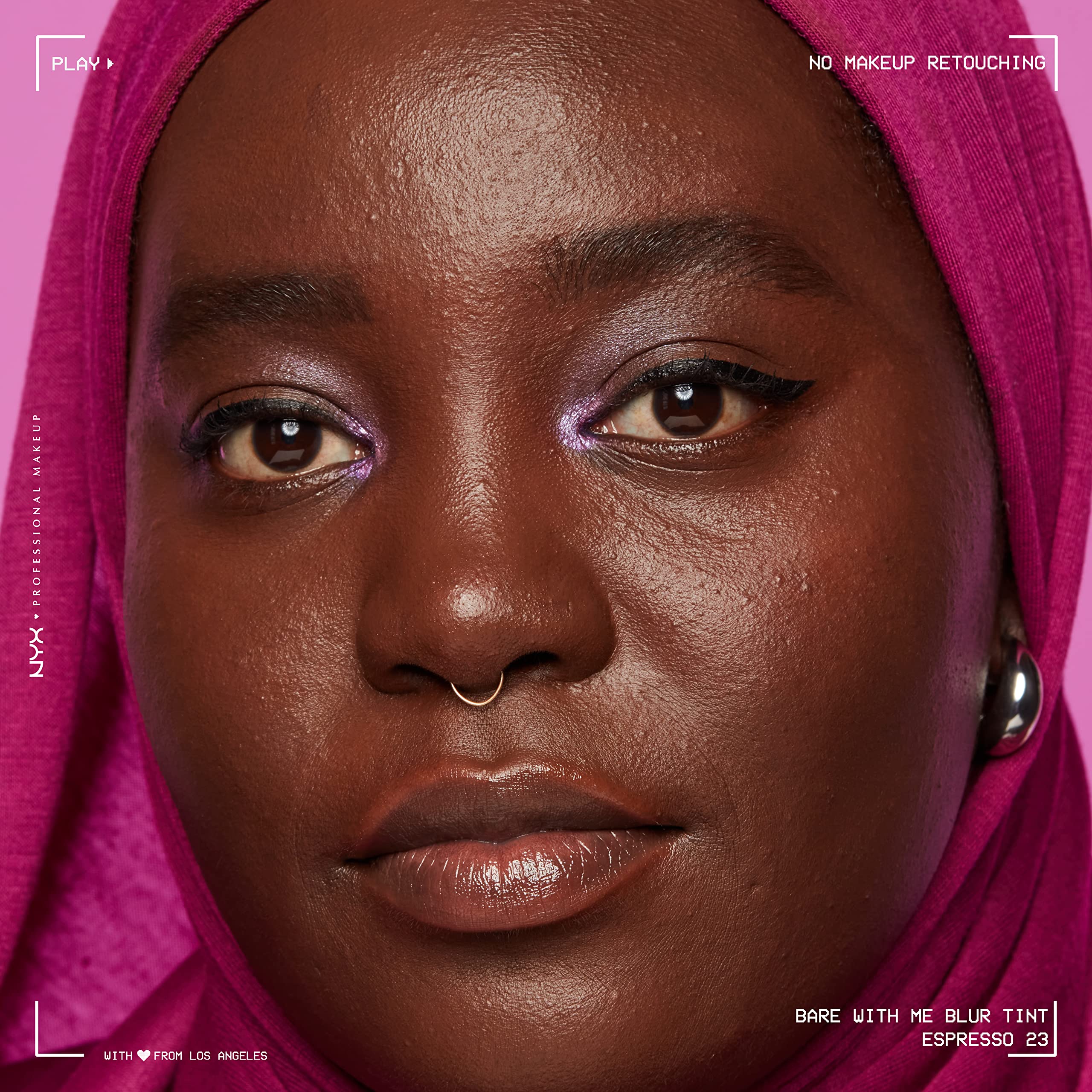 Nyx Professional Makeup Bare With Me Blur Skin Tint Foundation Make Up With Matcha, Glycerin & Niacinamide - Espresso