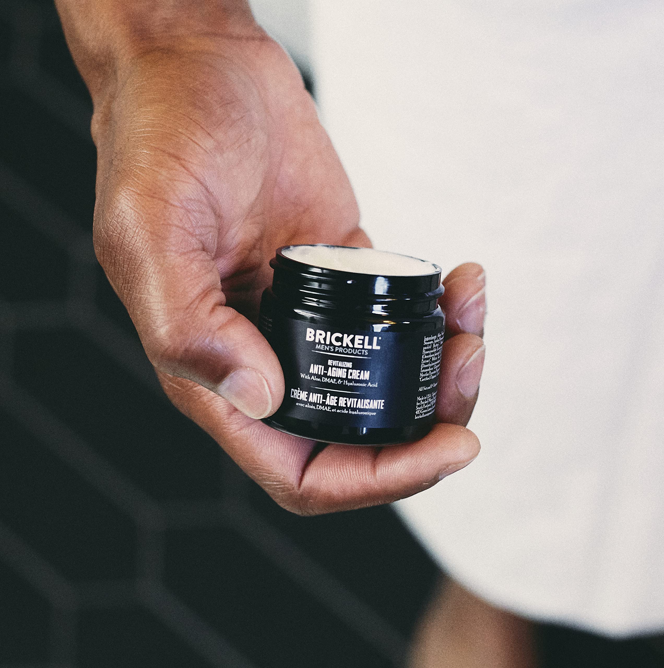Brickell Men's Day and Night Anti Aging Cream Routine, Natural and Organic, Unscented, Skincare Gift Set