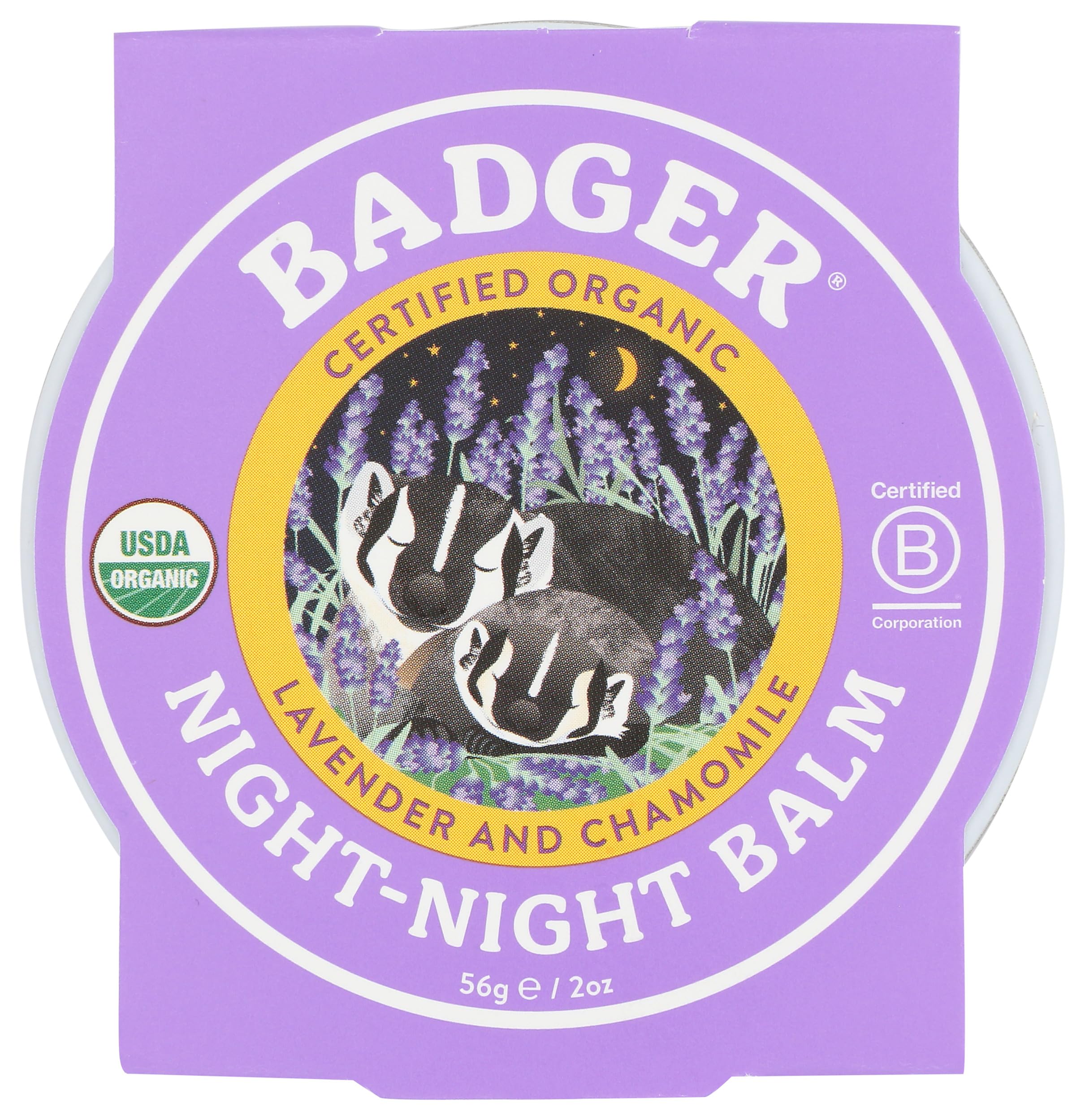 Badger Organic Badger Night Night Balm, 2 OZ