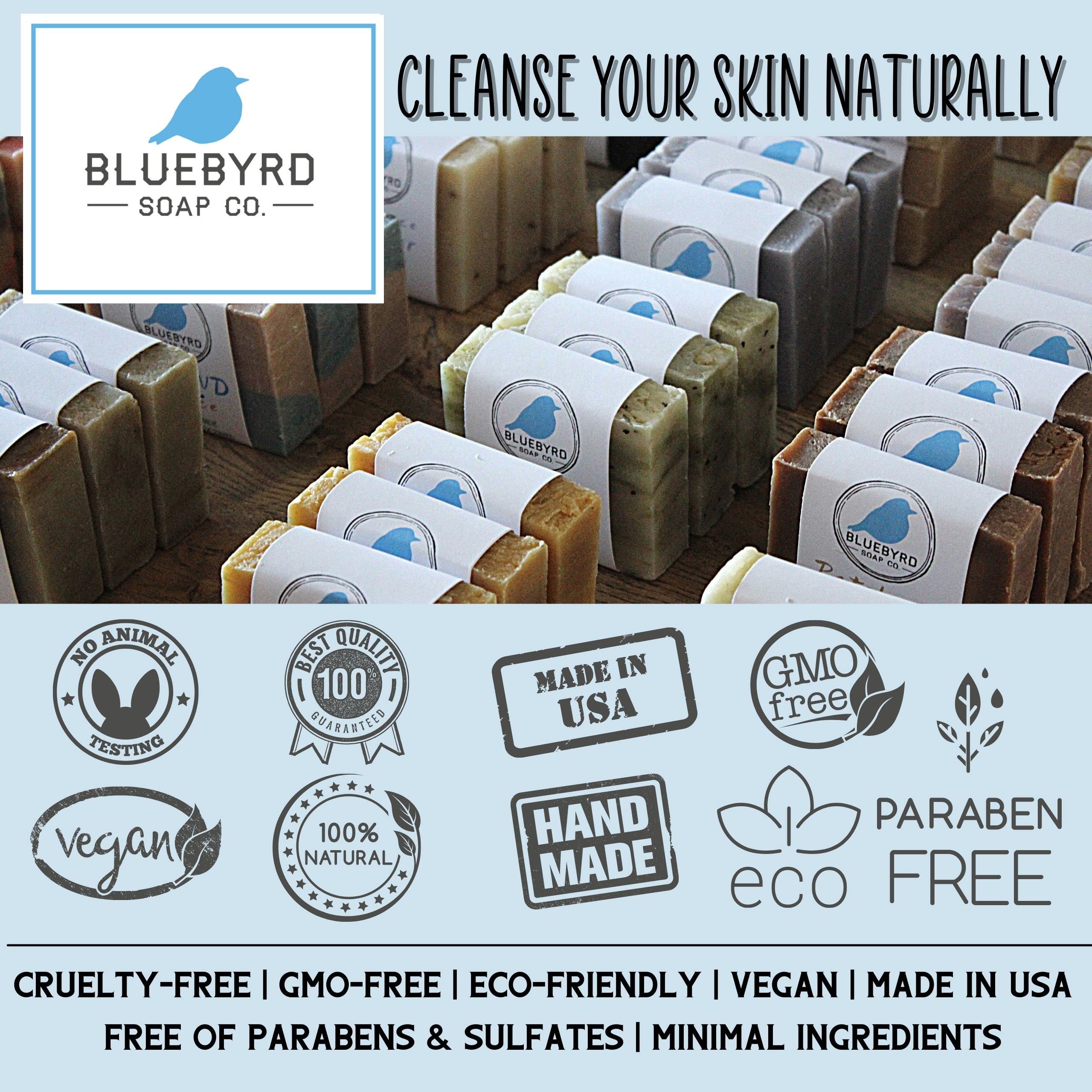 Bluebyrd Soap Co. Watermelon Lemonade Soap Bar | Handmade Bar Soap For Kids - Natural Ingredients, Kaolin Clay, Oatmeal, Aloe Ve
